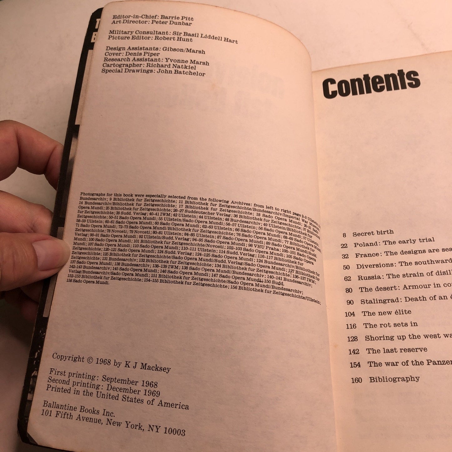 PANZER DIVISION The Mailed Fist BALLANTINE'S WEAPONS BOOK #2 WW2 by Macksey