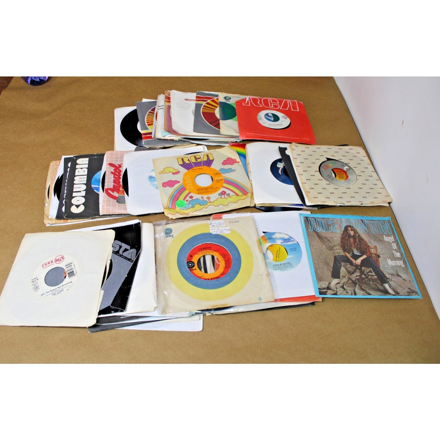 58 VTG Country 45s Record Lot of 58, Willie Nelson, Patsy Cline, George Jones