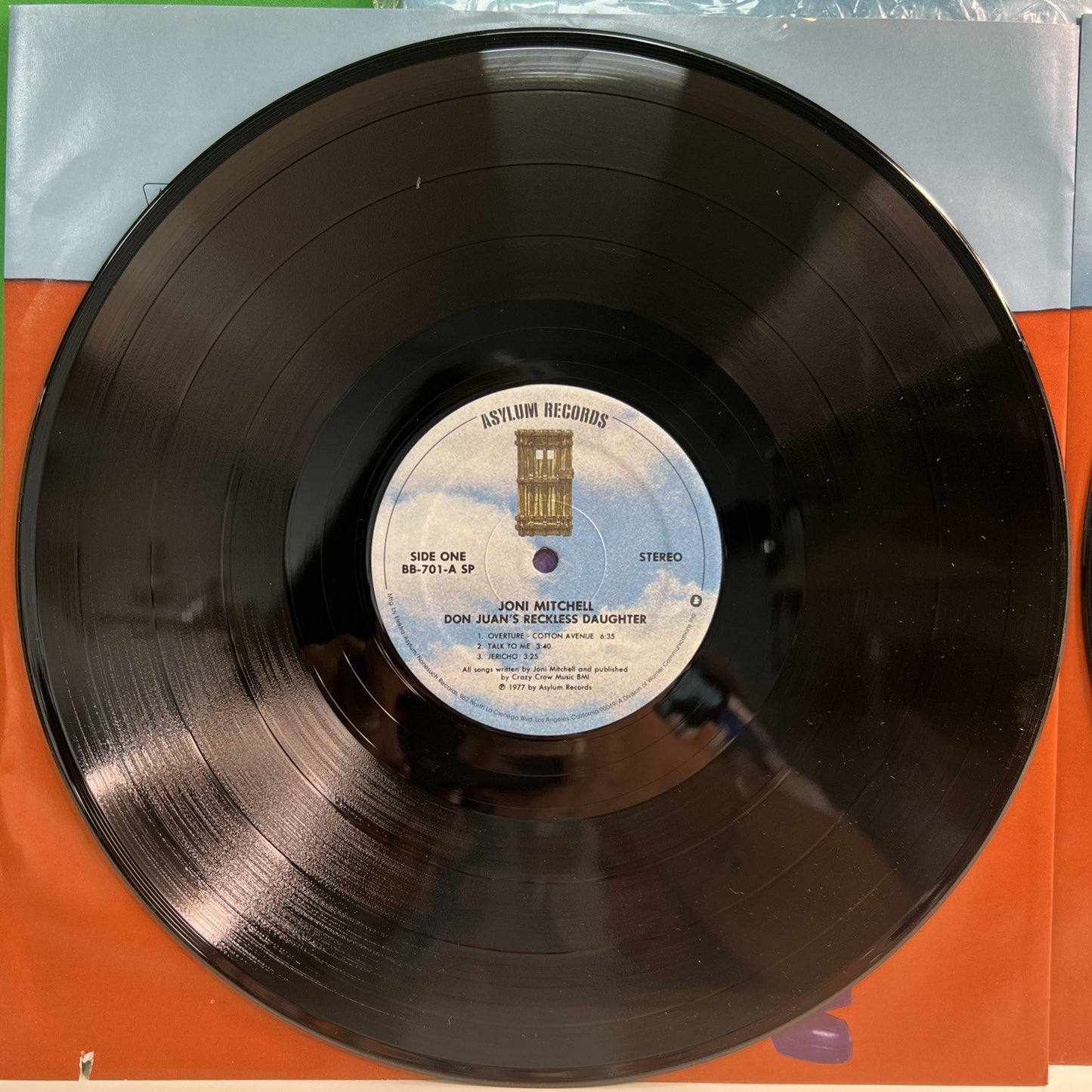 1977 Joni Mitchell Don Juan's Reckless Daughter Asylum BB-701 Vinyl 2 Records LP