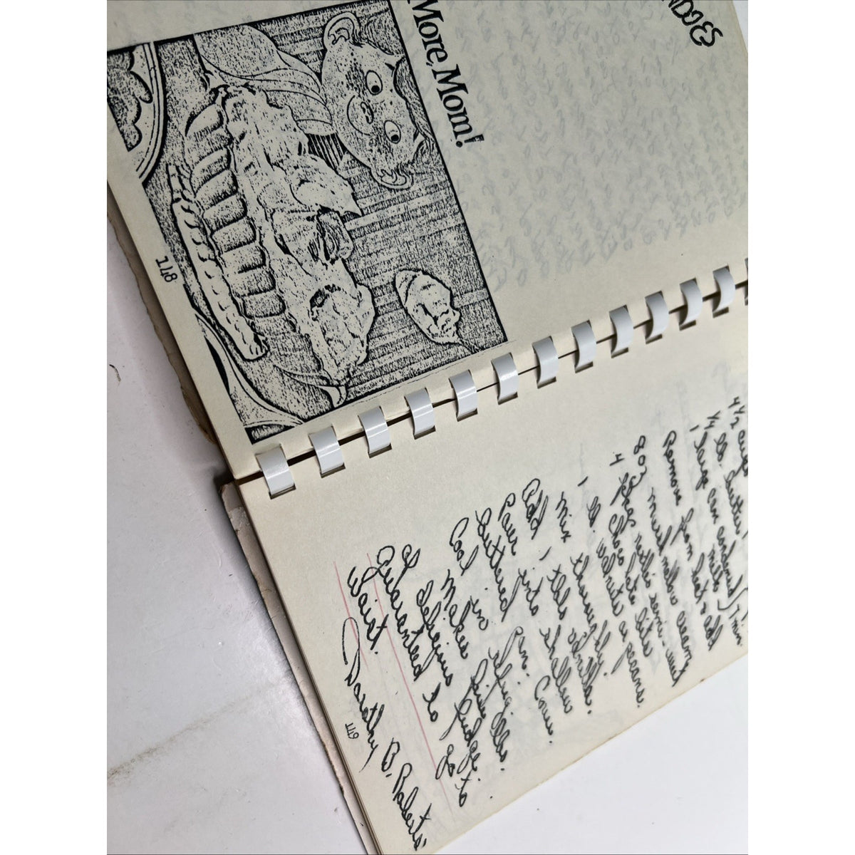 Bars To Stars Cookbook XVI U. S. Army Corps Omaha Nebraska Handwritten Recipes