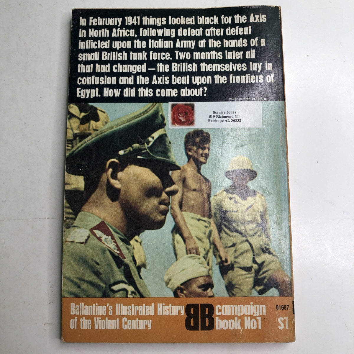 Ballantine's Illustrated History CAMPAIGN Book No. 1 AFRIKA KORPS 1972 PB