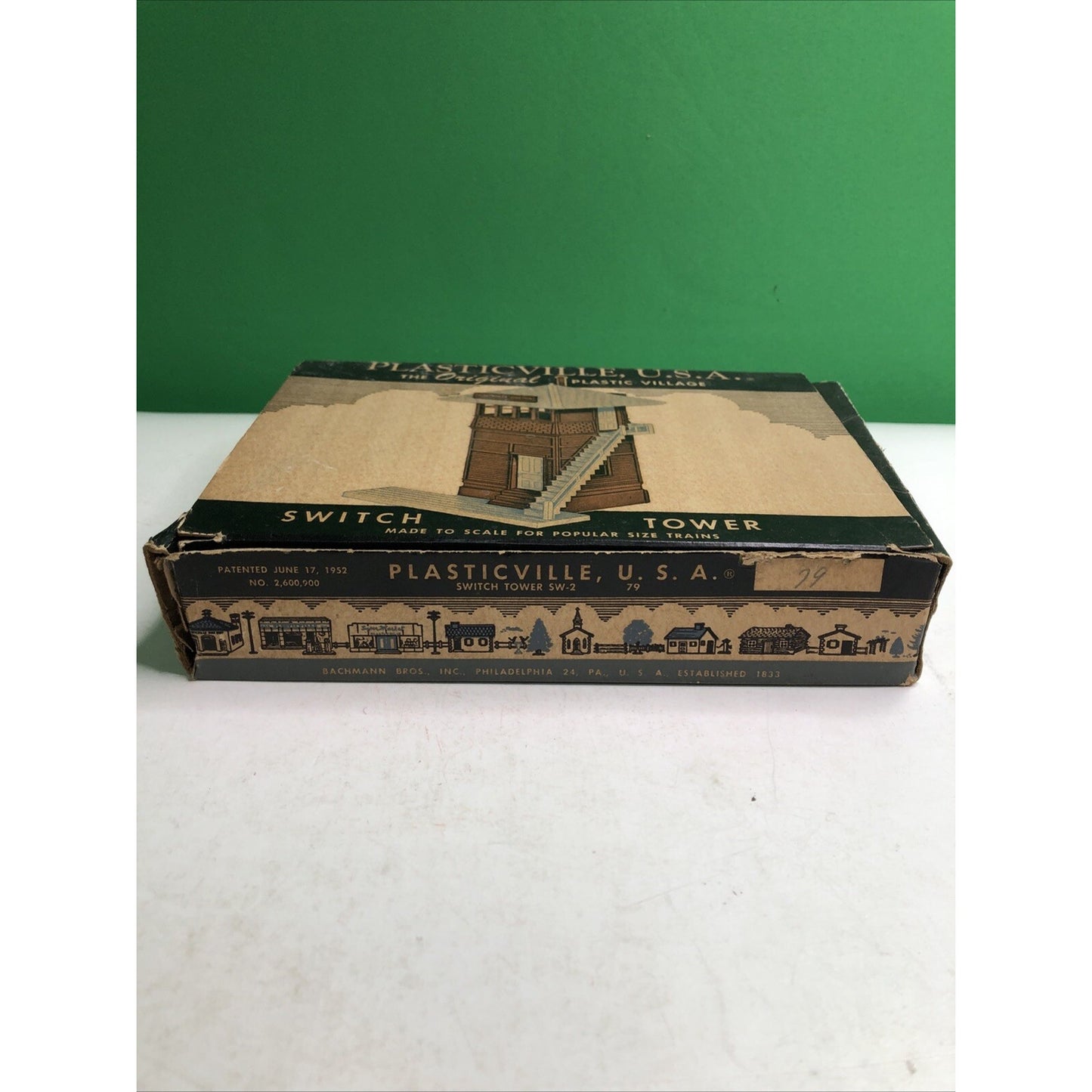 VINTAGE BACHMANN PLASTICVILLE SWITCH TOWER 1952 MODEL SW-2 Scaled For Trains