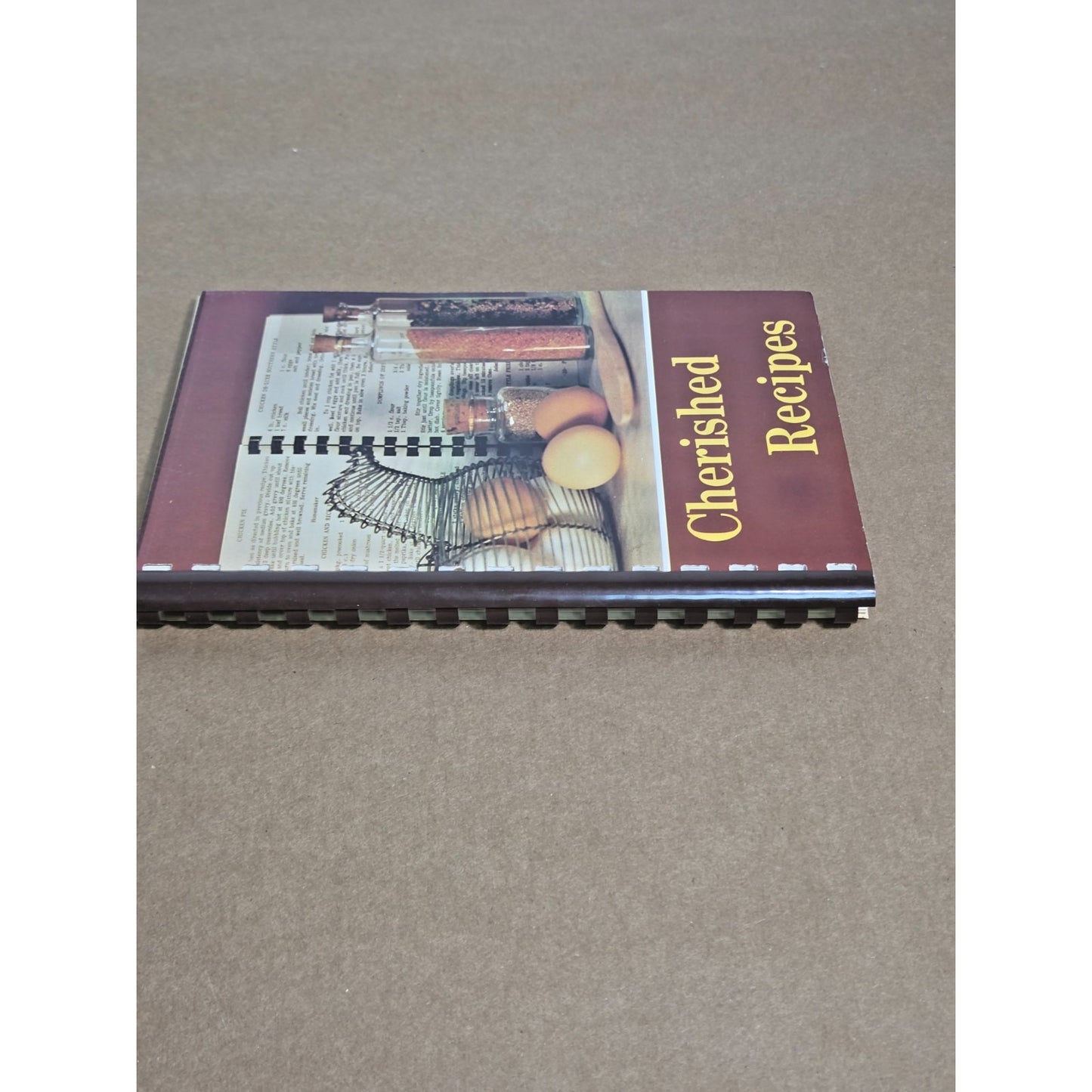 Vintage Beta Sigma Phi "Cherished Recipes" Community Cookbook - Spiral Bound