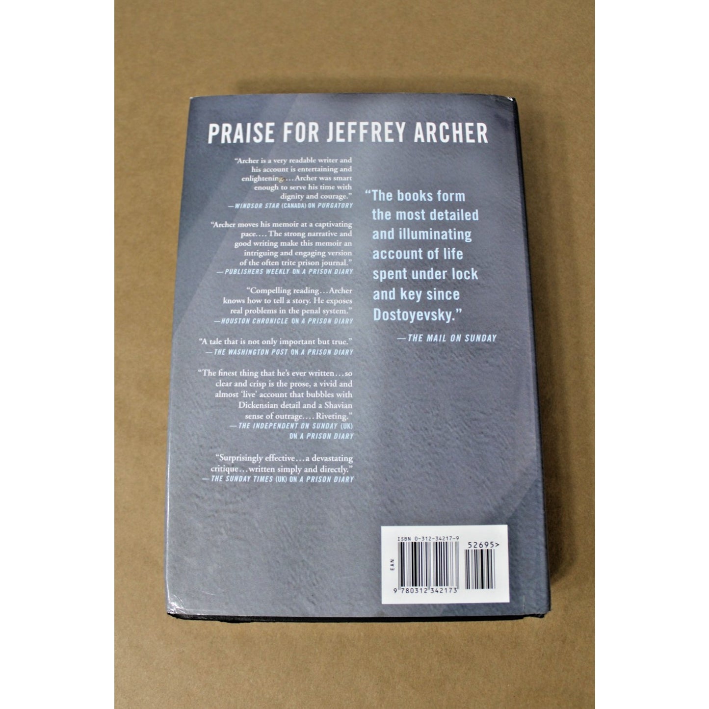 HEAVEN by Jeffrey Archer (Hardcover 2004) A Prison Diary Volume III
