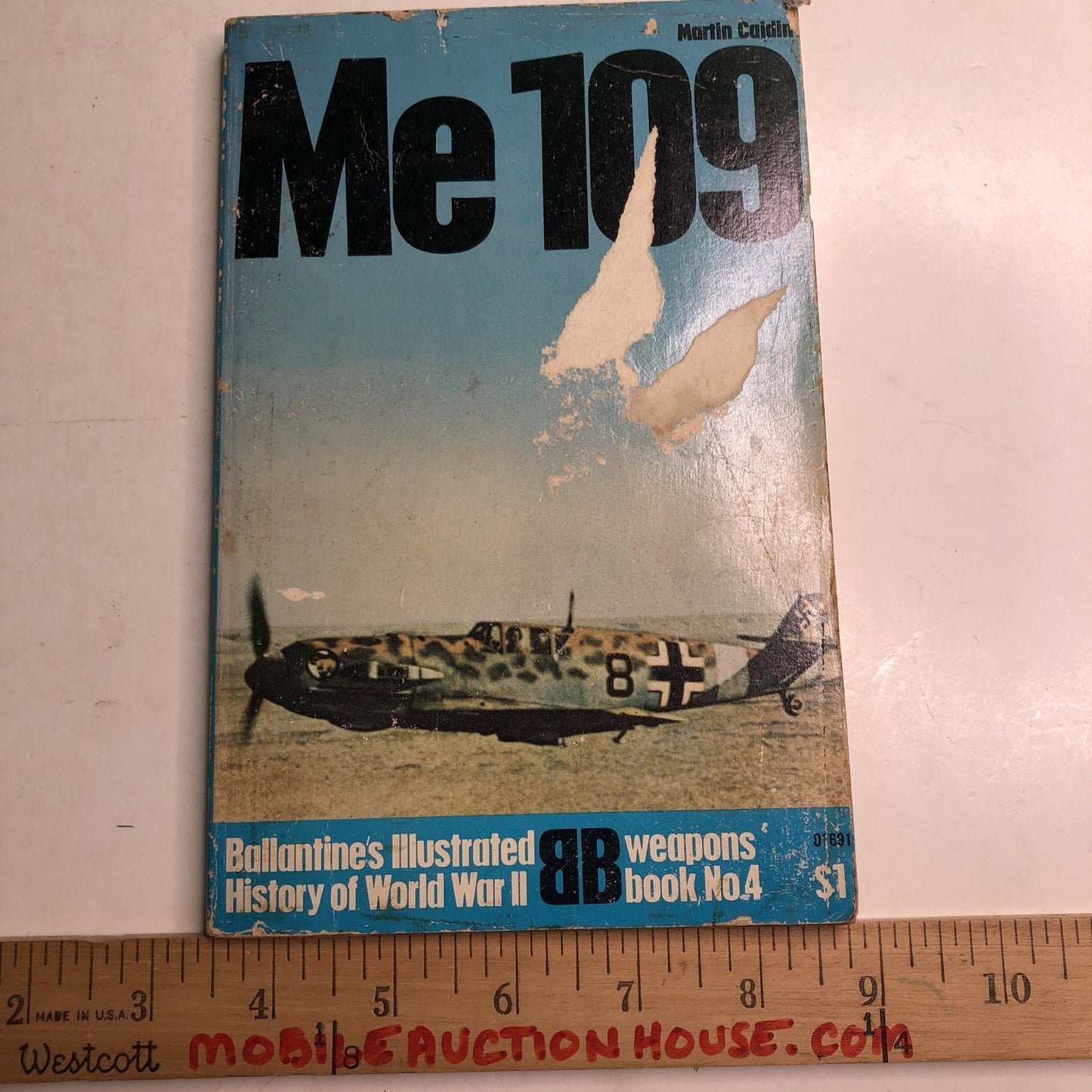 Me 109 Martin Caidin Ballantine's Illustrated History WW2 Weapons Book #4 1968