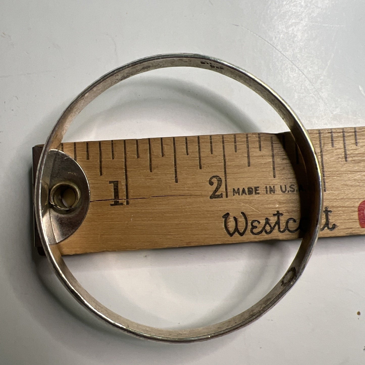 Vintage Mexico Sterling 925 Bangle Bracelet 21 Grams Solid