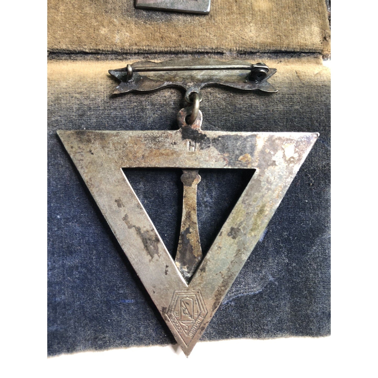 Masonic Past Master Emblem of Office 1947 Coalport Lodge No. 574 Ribbon Bar