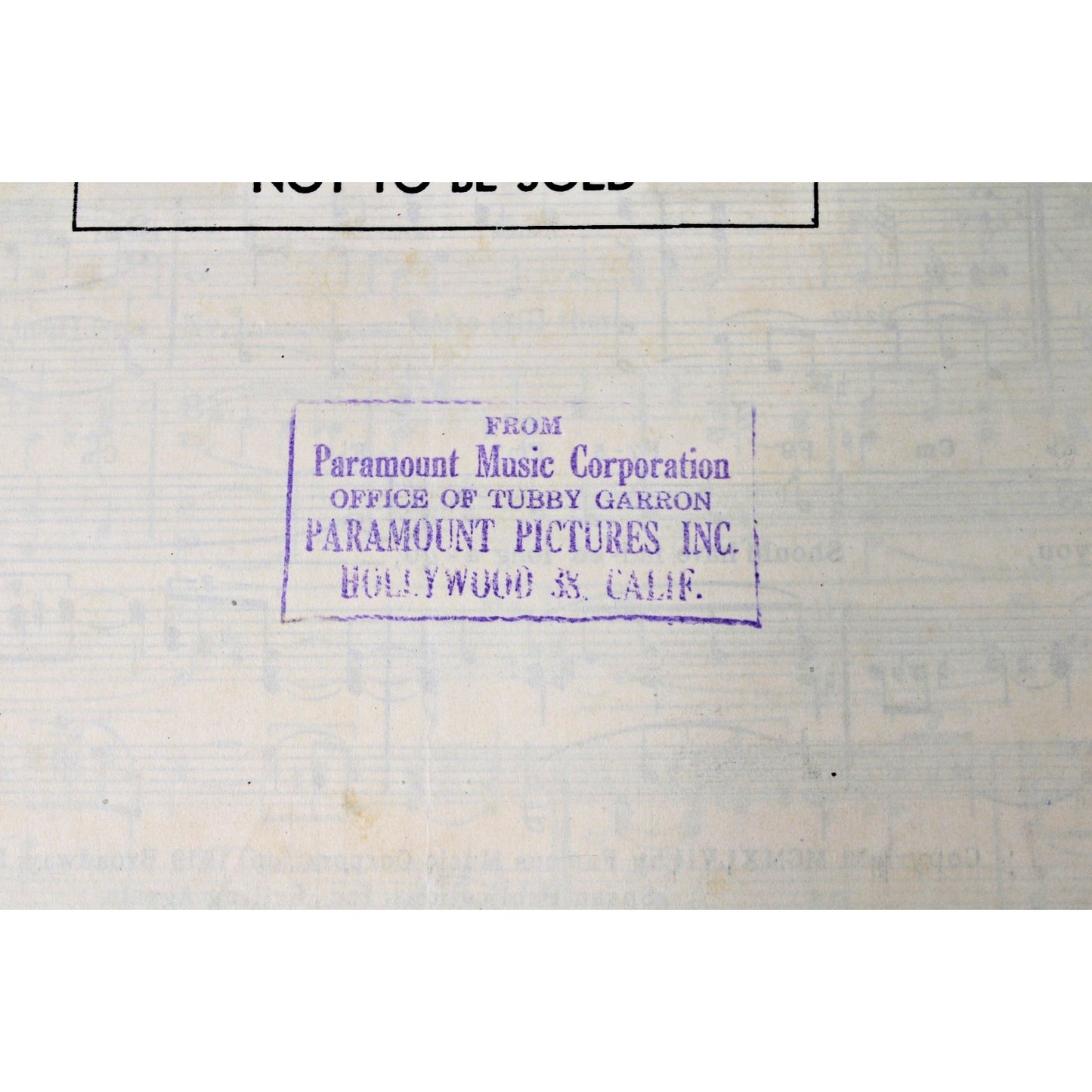 1947 Sheet Music for Broadcast- Perils of Pauline- Paramount Pictures- RARE!!!