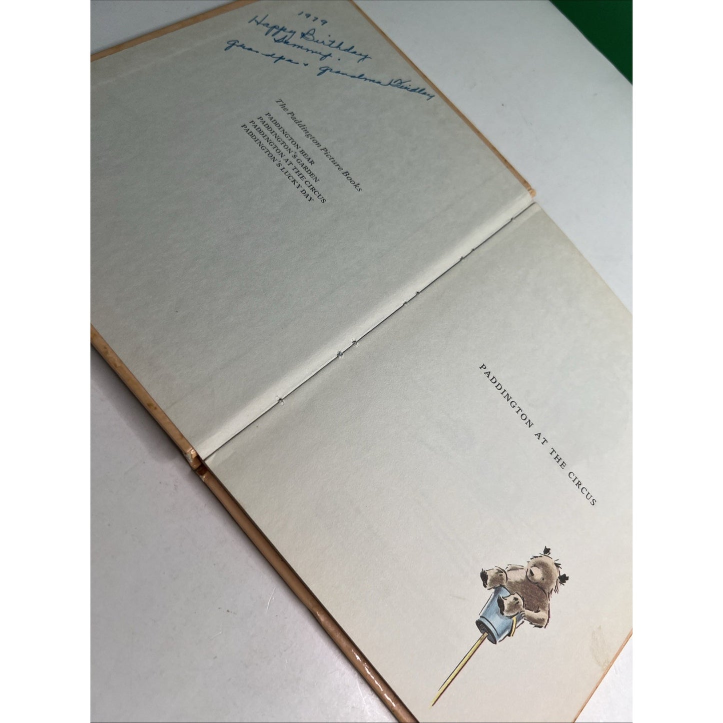 Paddington at the Circus by Fred Banbery Michael Bond Hardcover 1st Edition 1974