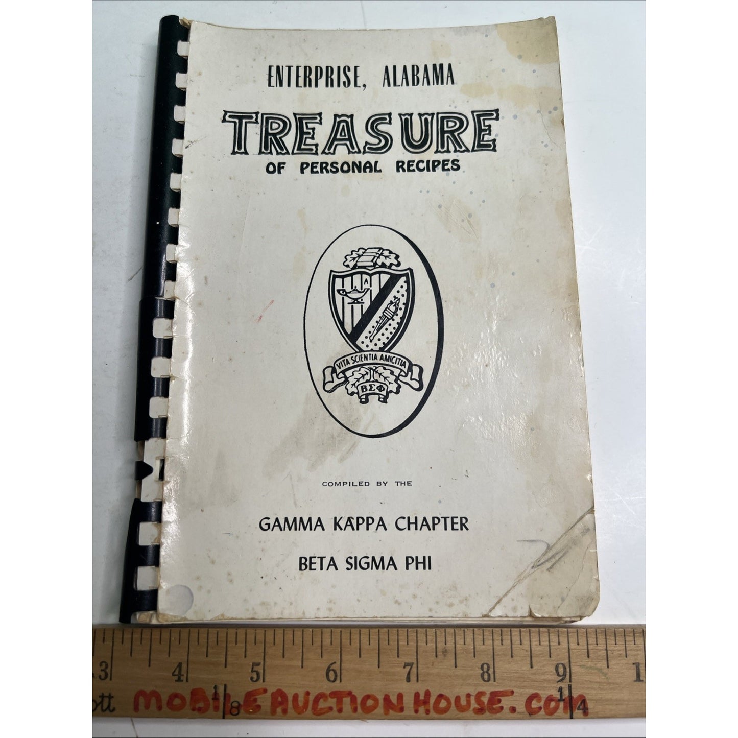 1963 Cookbook Gamma Kappa Chapter Beta Sigma Phi Enterprise Alabama Treasure Rec