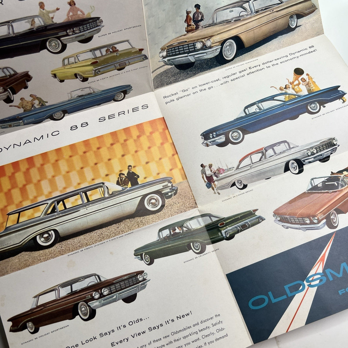 1960 Oldsmobile 98 88 Small Sales Brochure Poster Full Color