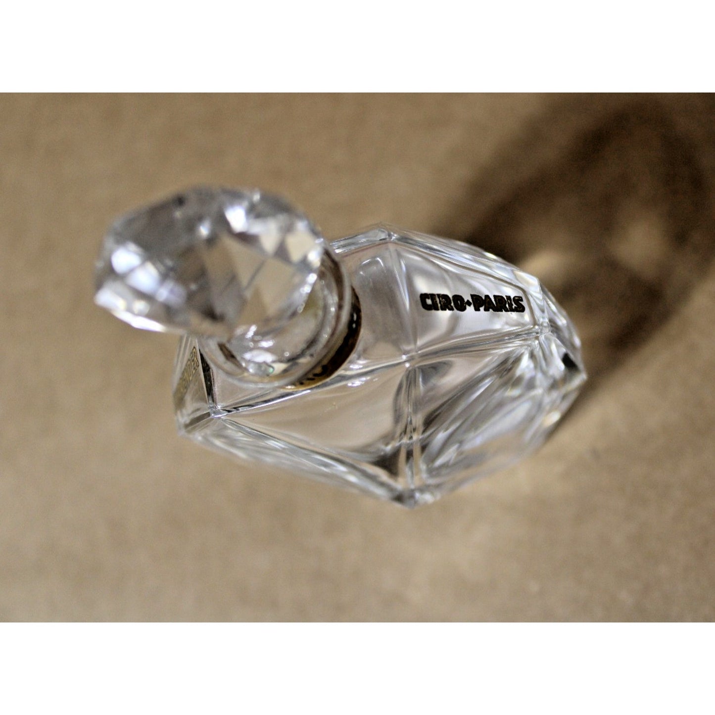 Antique Art Deco Baccarat Crystal Perfume Bottle Signed Ciro Paris Surrender, 24