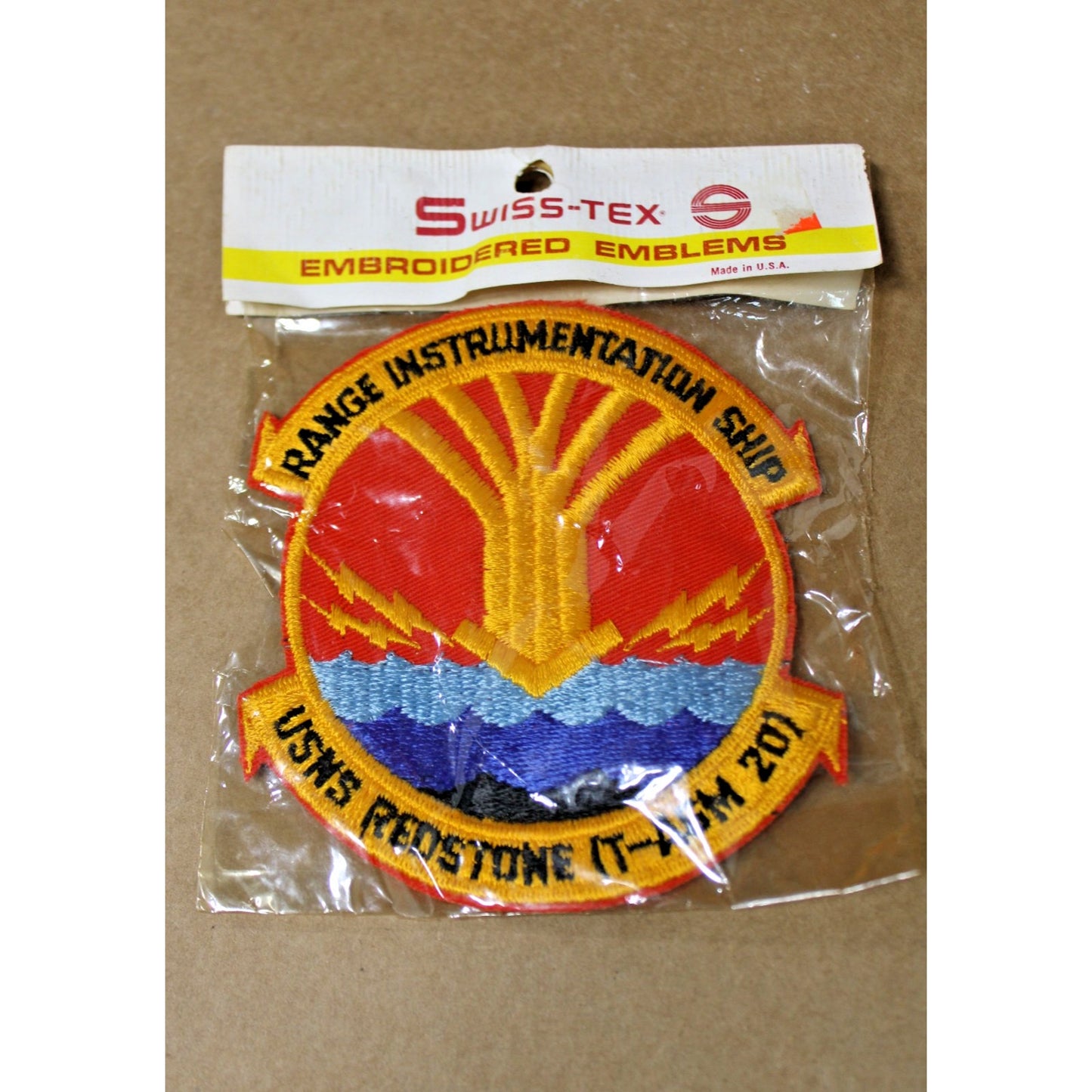 VTG Authentic USNS Redstone Range Instrumentation Ship Patch, Original Packaging