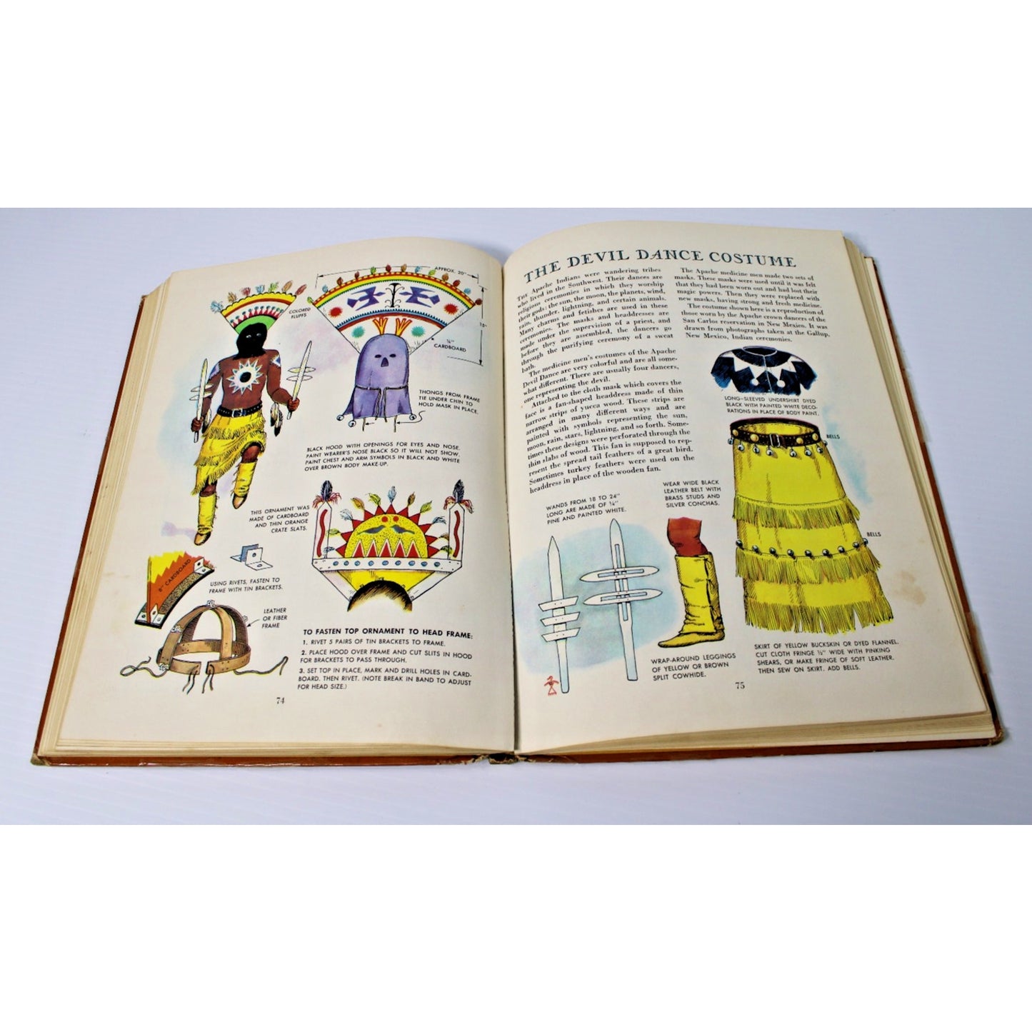 1962 The Golden Book of Indian Crafts and Lore by W. Ben Hunt, 15th Printing HC