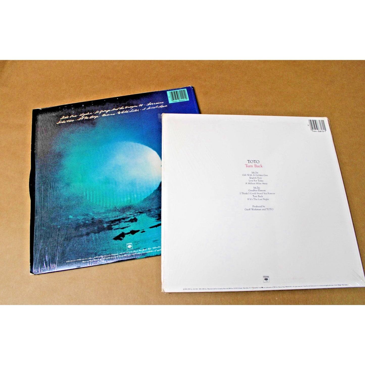 Lot of 2 Records, American Rock Band Toto, Hydra (1979) Turn Back (1981)