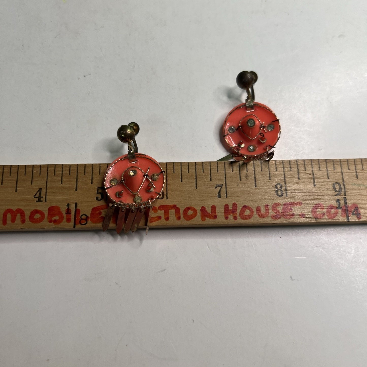 Vintage Sombrero Screw Back Earrings