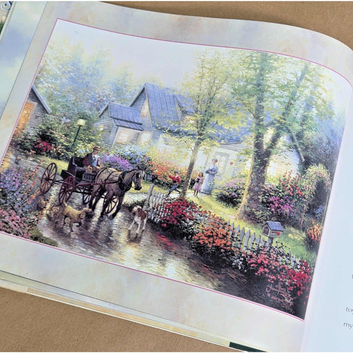 Simpler Times by Thomas Kinkade 1996 Hardcover Art Book - Very Good Condition