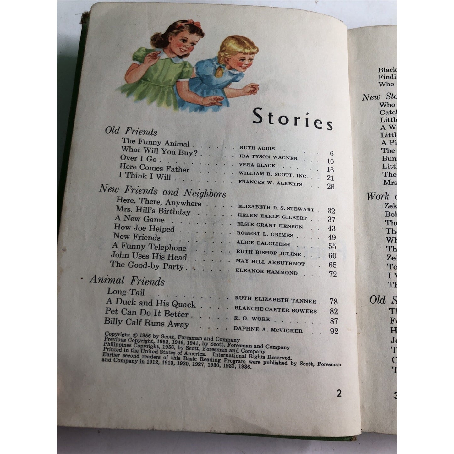 Rare 1956 The New Friends and Neighbors Dick and Jane New Basic Readers HC