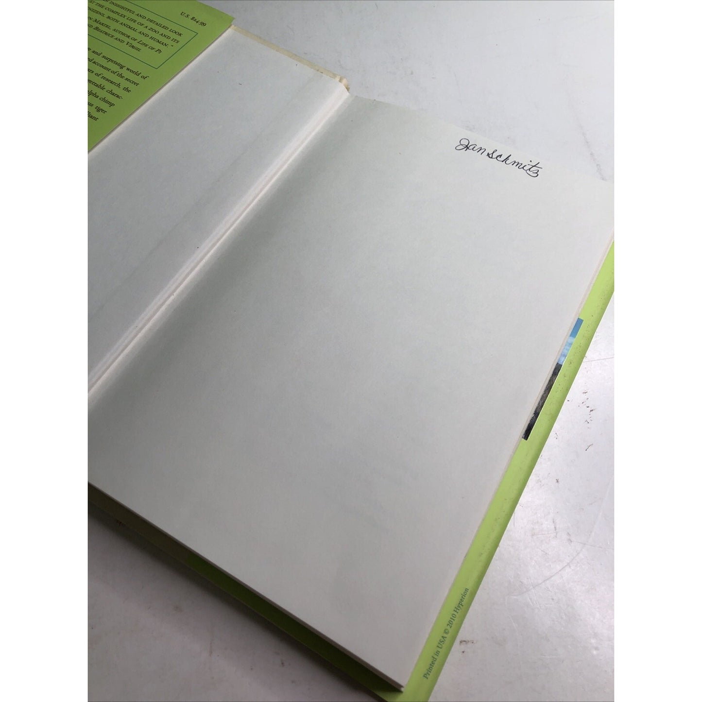 Zoo Story by Thomas French 2010 First Edition Hardcover Dust Jacket
