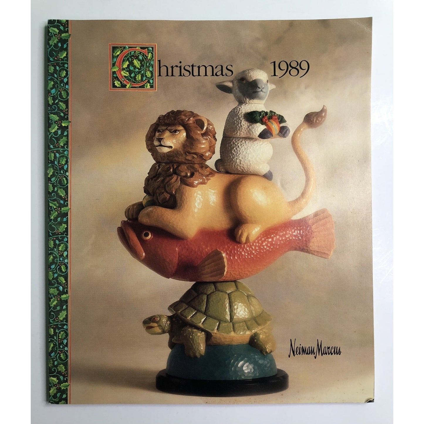 1989 Neiman Marcus Christmas Book Catalog Vintage Cover Art By David Everett