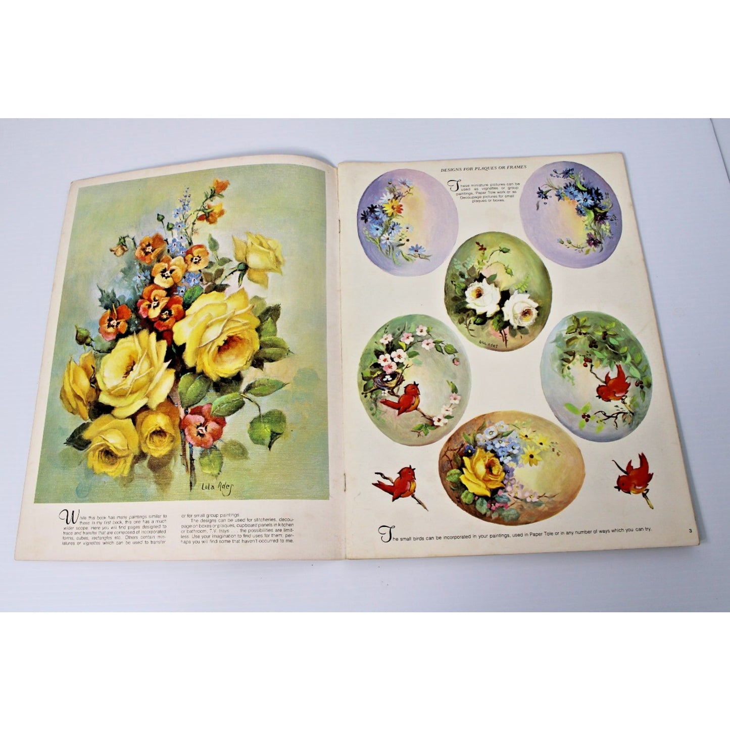 Flowers & Designs to Copy- Lola Ades, Walter Foster #157 Vintage Art Instruction