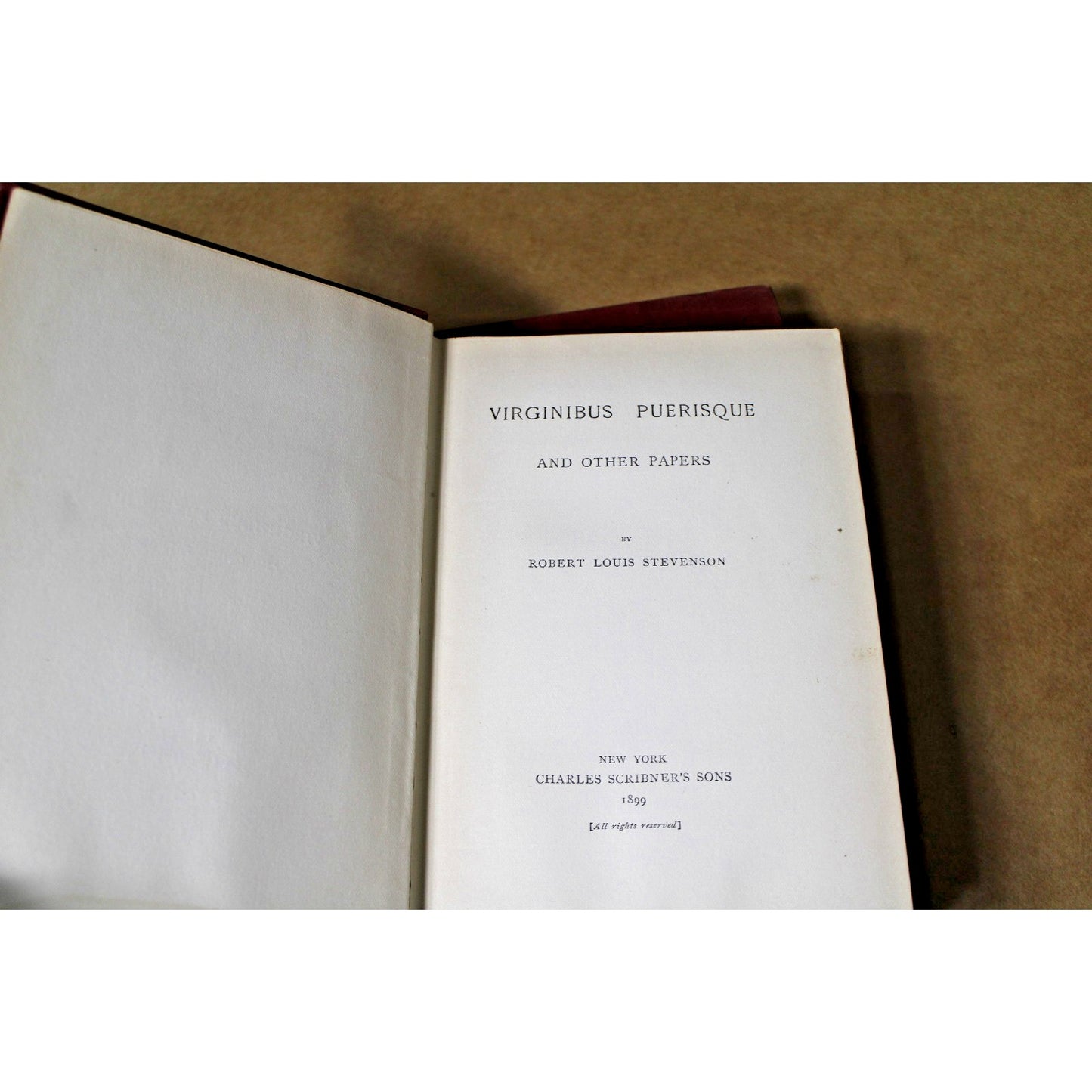 Antique Robert Louis Stevenson Books 4 Volume Set, Scribner's 1899- Clean Pages!