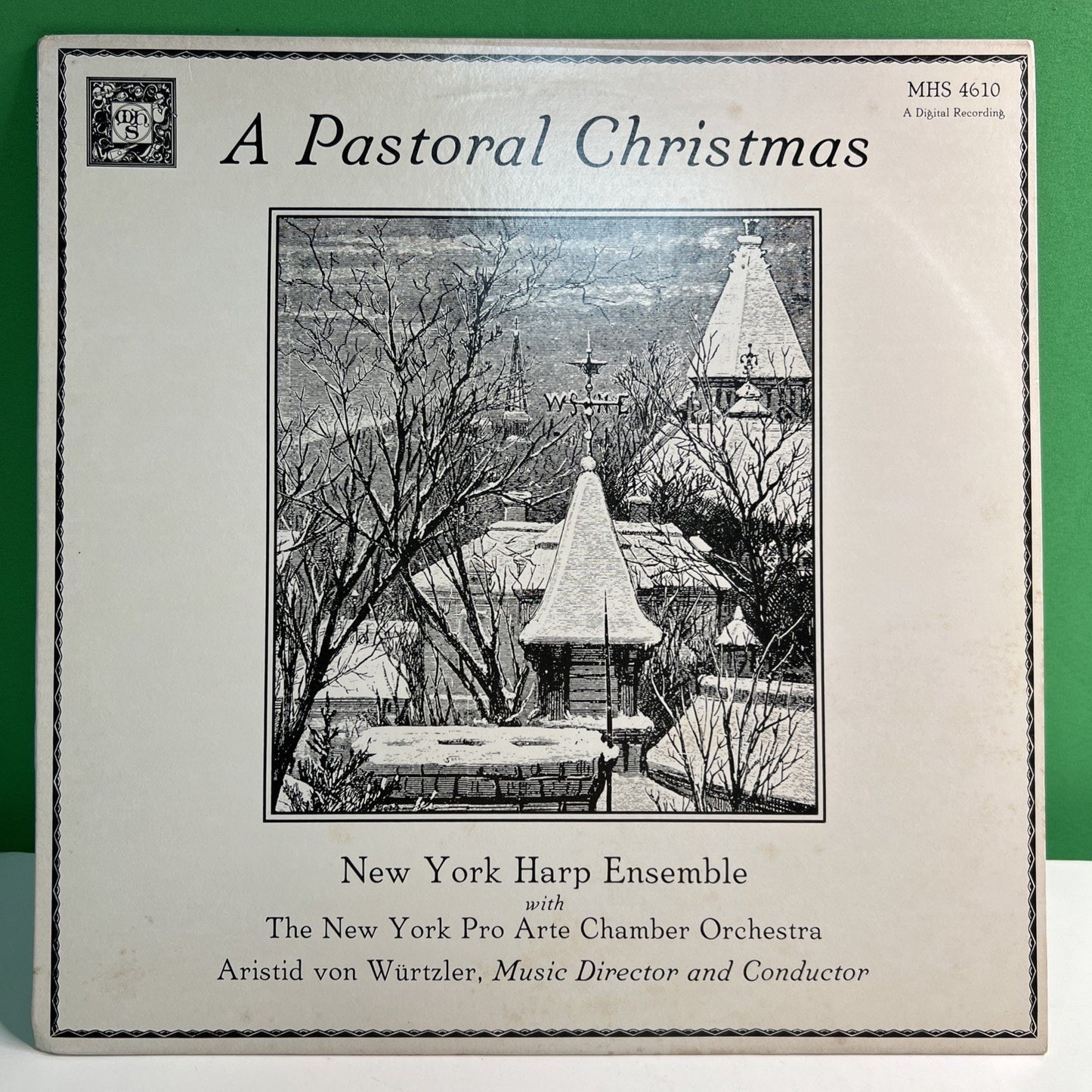 MHS 4610 A Pastoral Christmas New York Harp Ensemble 1982 LP Vinyl Record