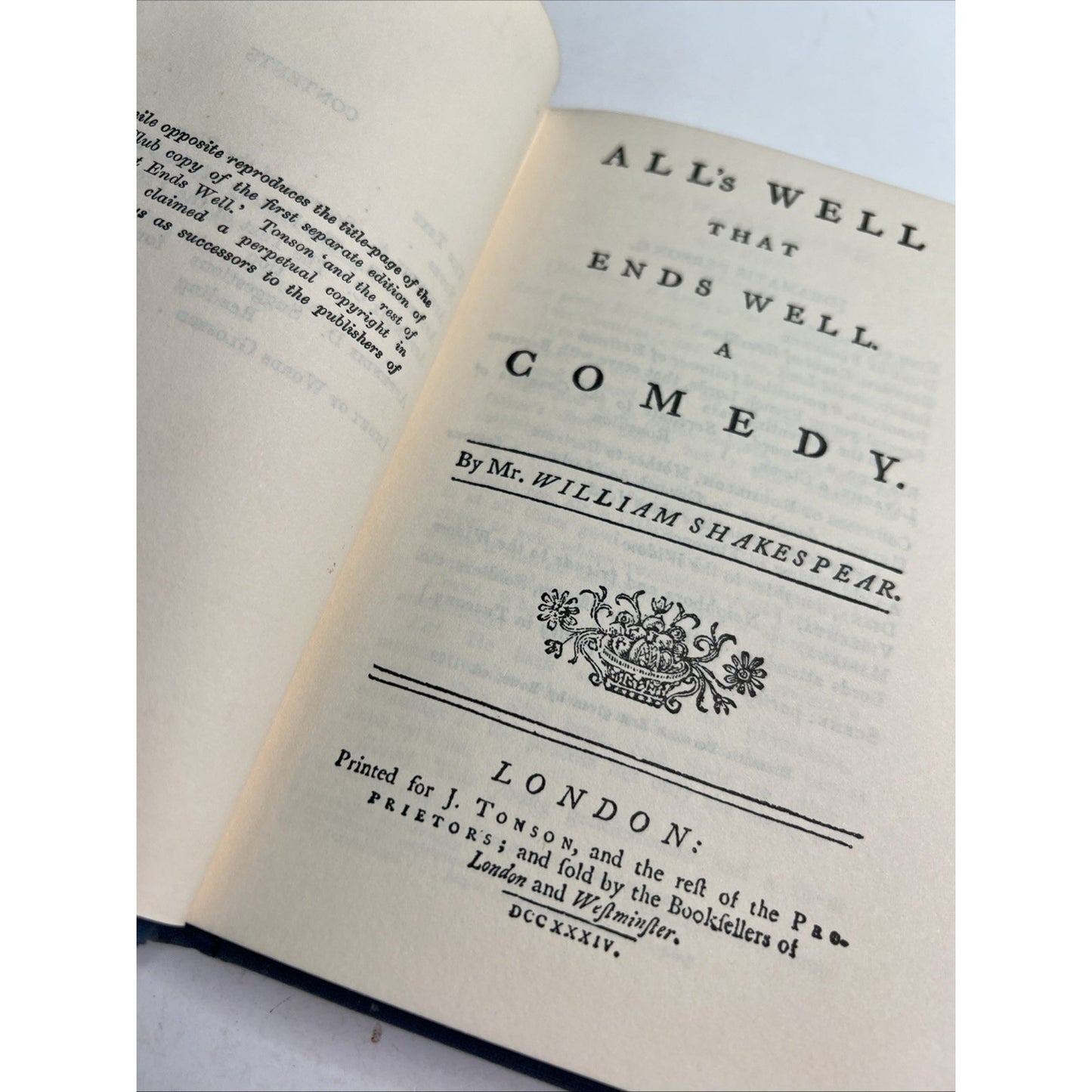 The Yale Shakespeare Hardcover ALL’S WELL THAT ENDS WELL 1965 3rd Printing