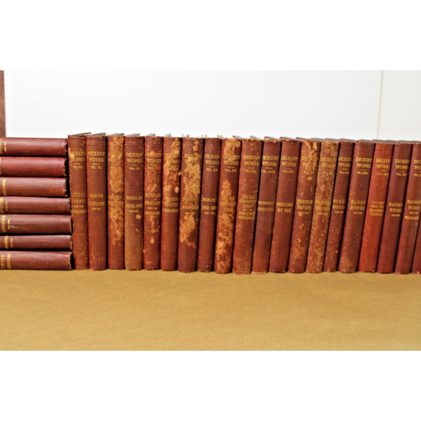 30 Volume "The Works of Charles Dickens" Complete Antique Set, 1900-01 Collier