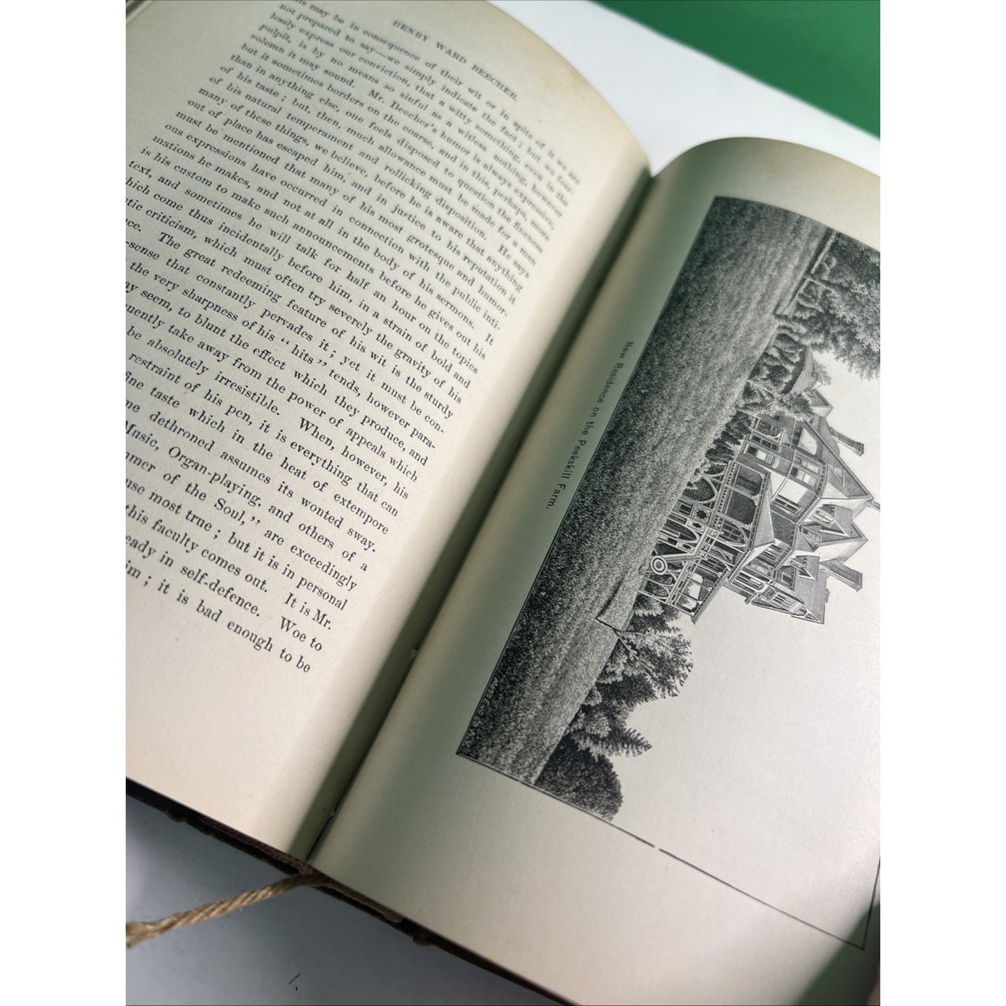 1887 Life Of Henry Ward Beecher by Abbott & Halliday HC Illustrated