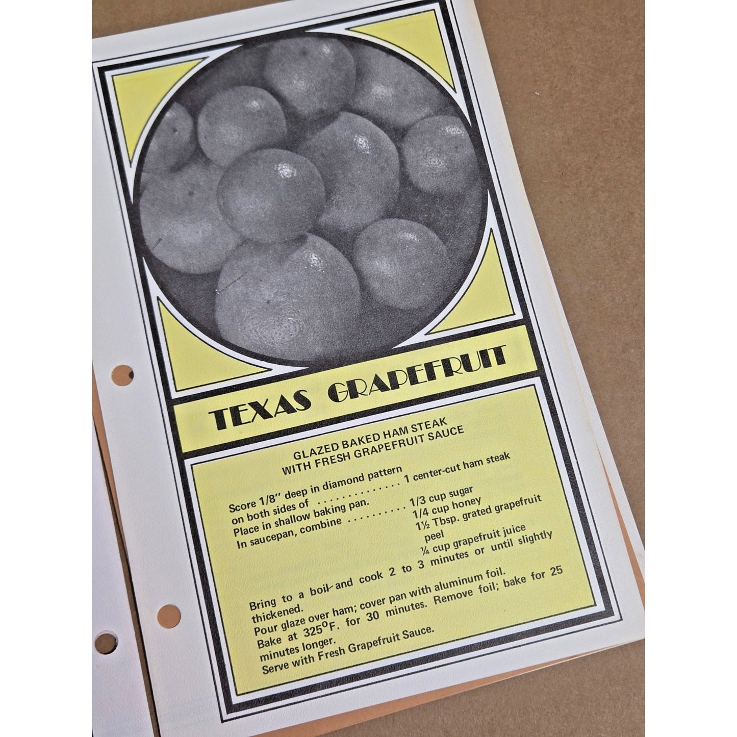 Vintage 1970s Texas Agriculture (TAP) Recipe Cards - Set of 6 - Texana Ephemera