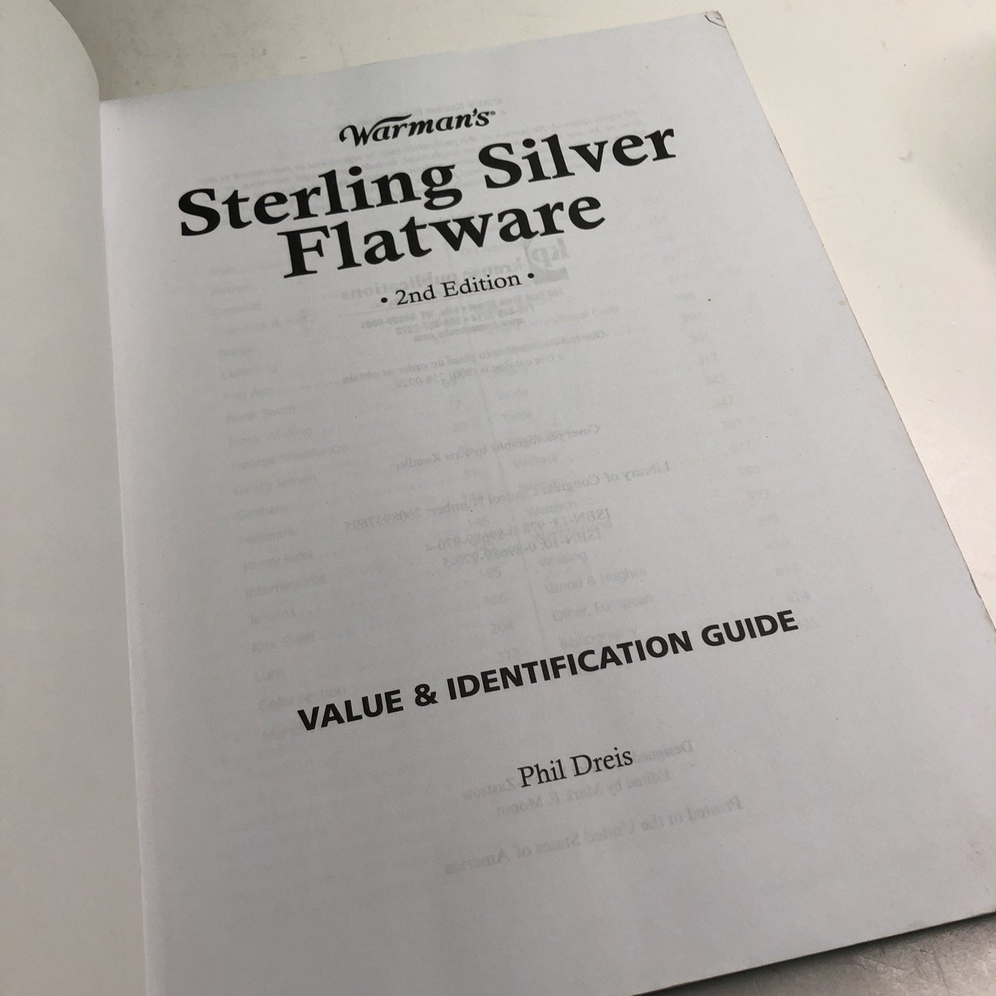 Warman’s STERLING SILVER FLATWARE Value & Identification Guide Phil Dreis 2009