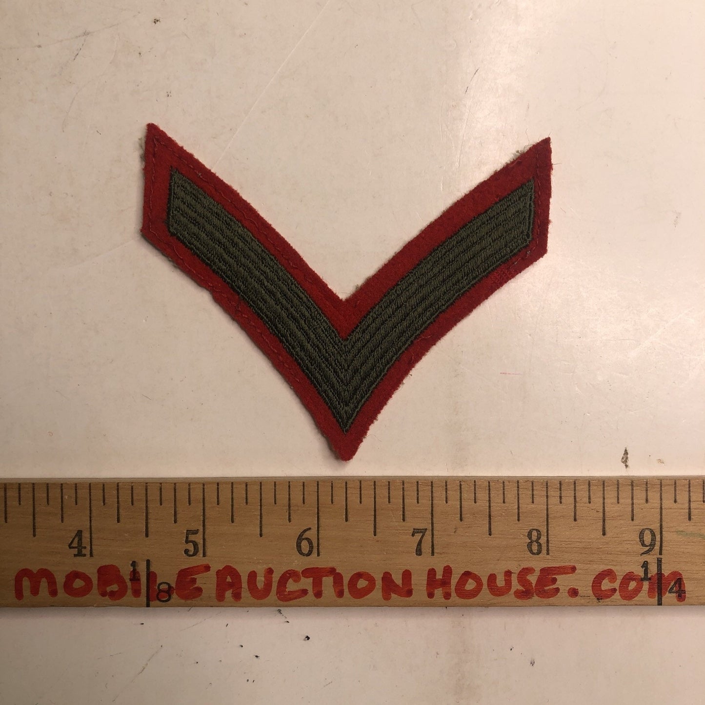 Vintage Marines Embroidered Patch USMC PRIVATE FIRST CLASS RANK STRIPE