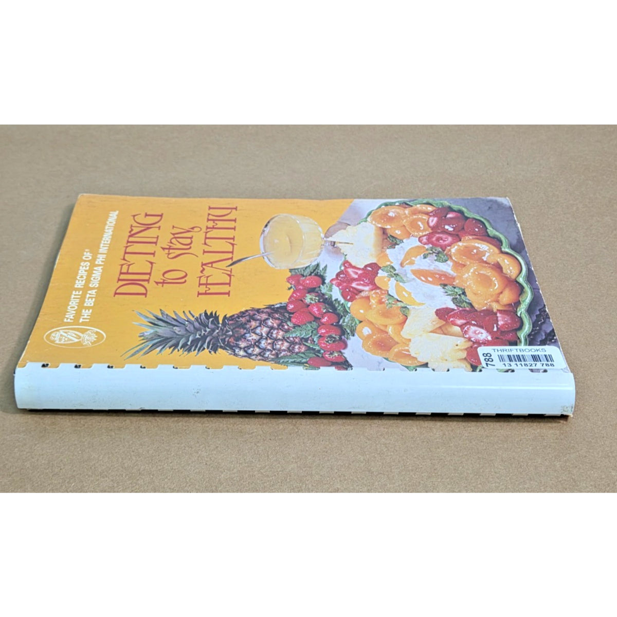 1977 Beta Sigma Phi "Dieting to Stay Healthy" Vintage Spiral Cookbook MCM