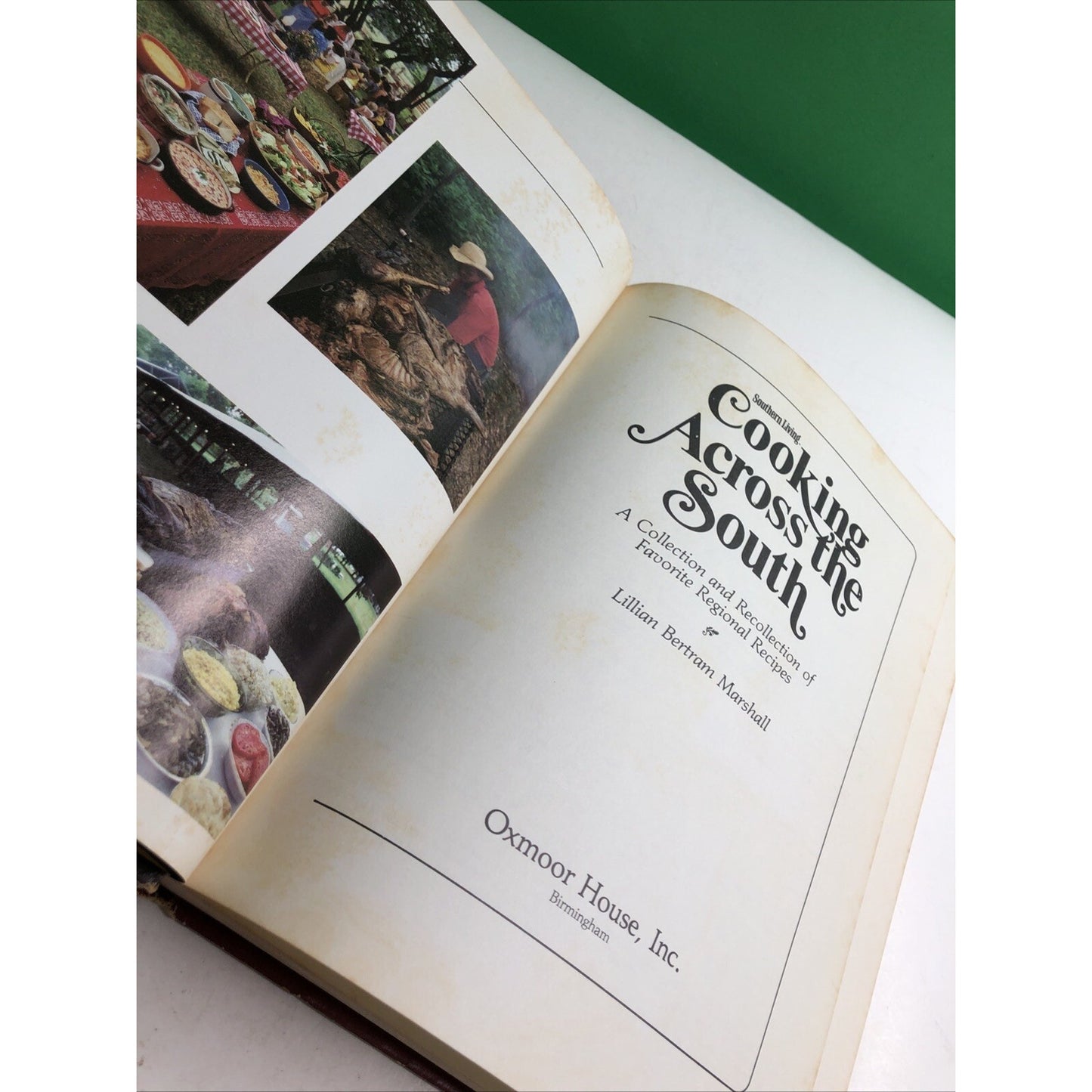 SOUTHERN LIVING COOKING ACROSS THE SOUTH By Lillian Marshall 1980 Cookbook HC