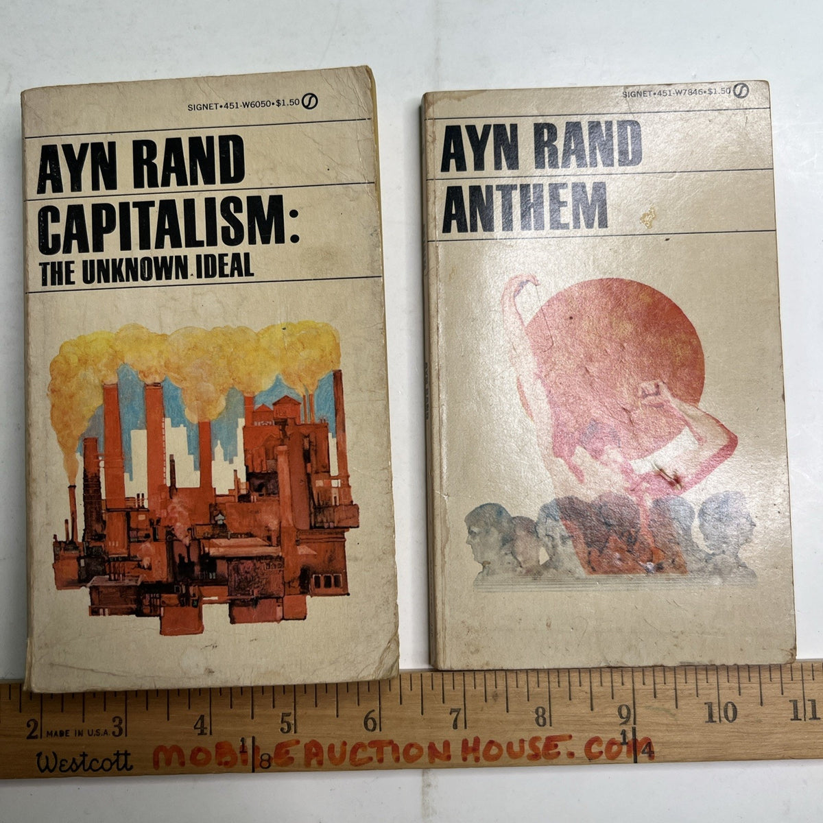 Ayn Rand Lot 2 Anthem & Capitalism Signet PB