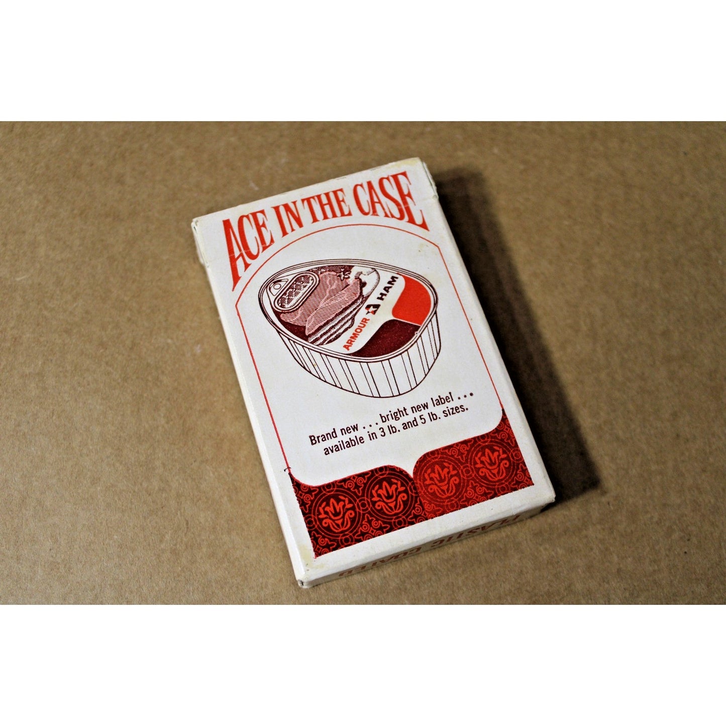 Vintage Armour Ham Promotional Playing Cards, Complete set with Jokers, Kitschy