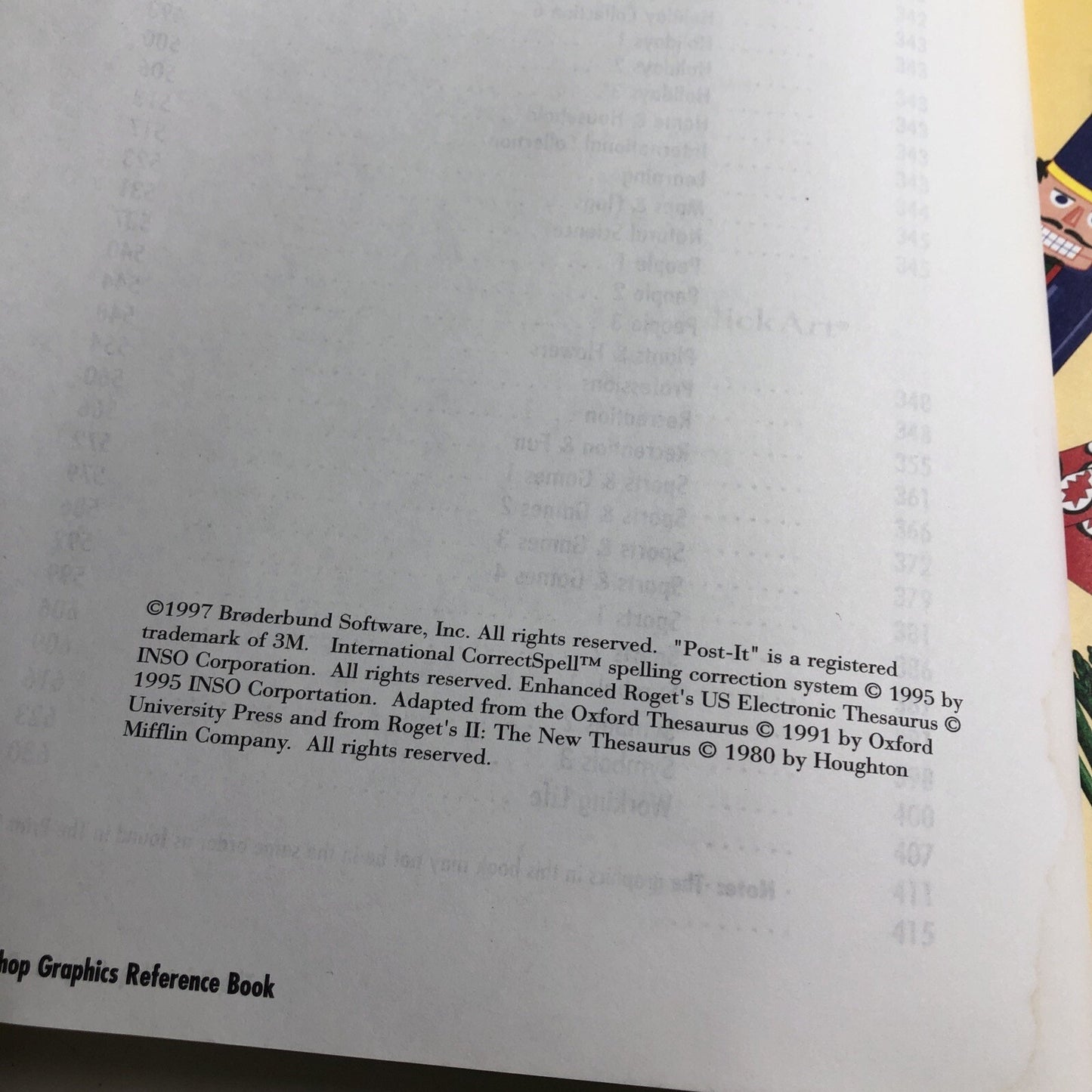 Broderbund The Print Shop Premier Edition 5.0 1997 Book Only Graphics Reference