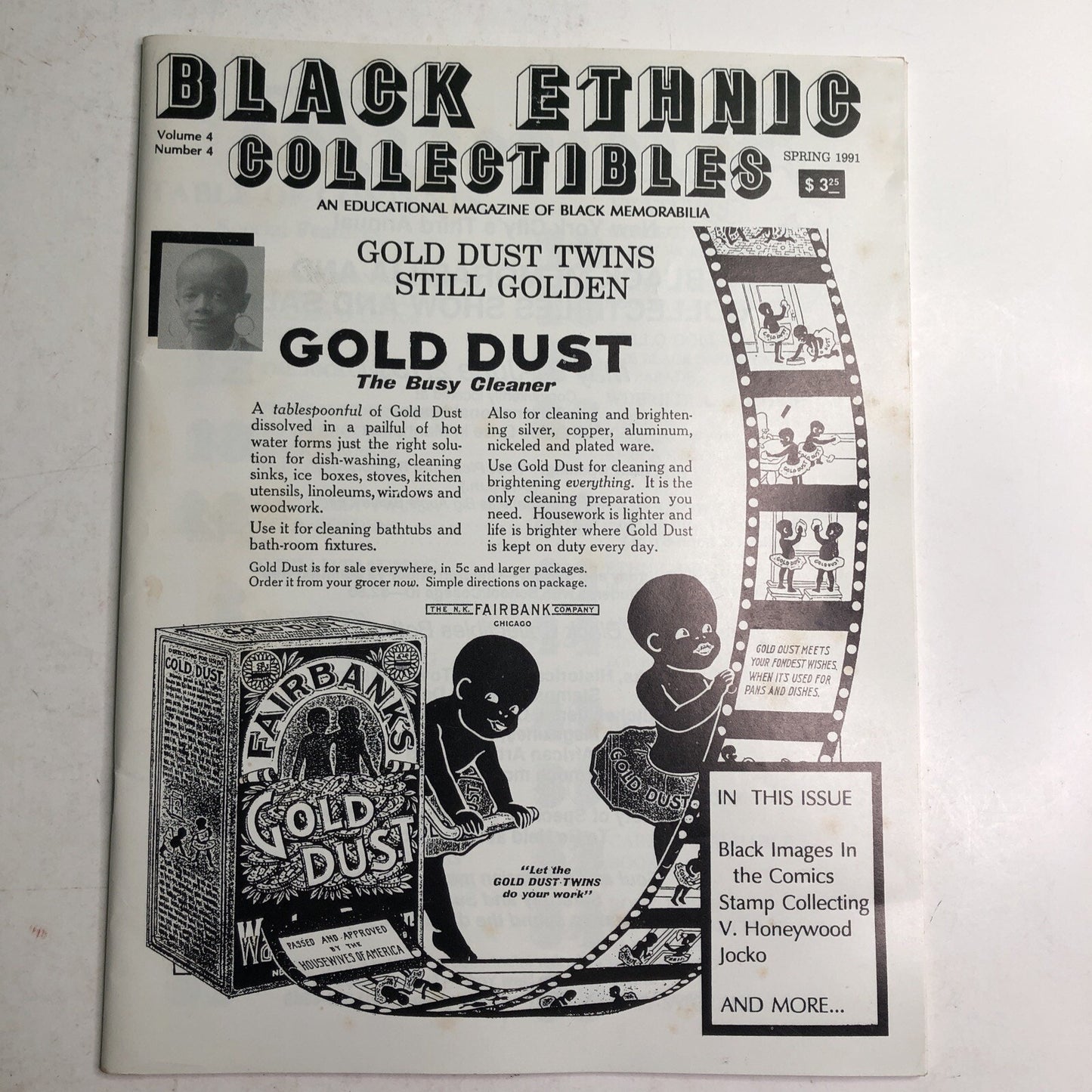 Vintage Black Ethnic Collectibles Magazine Spring 1991 Volume 4 Number 4