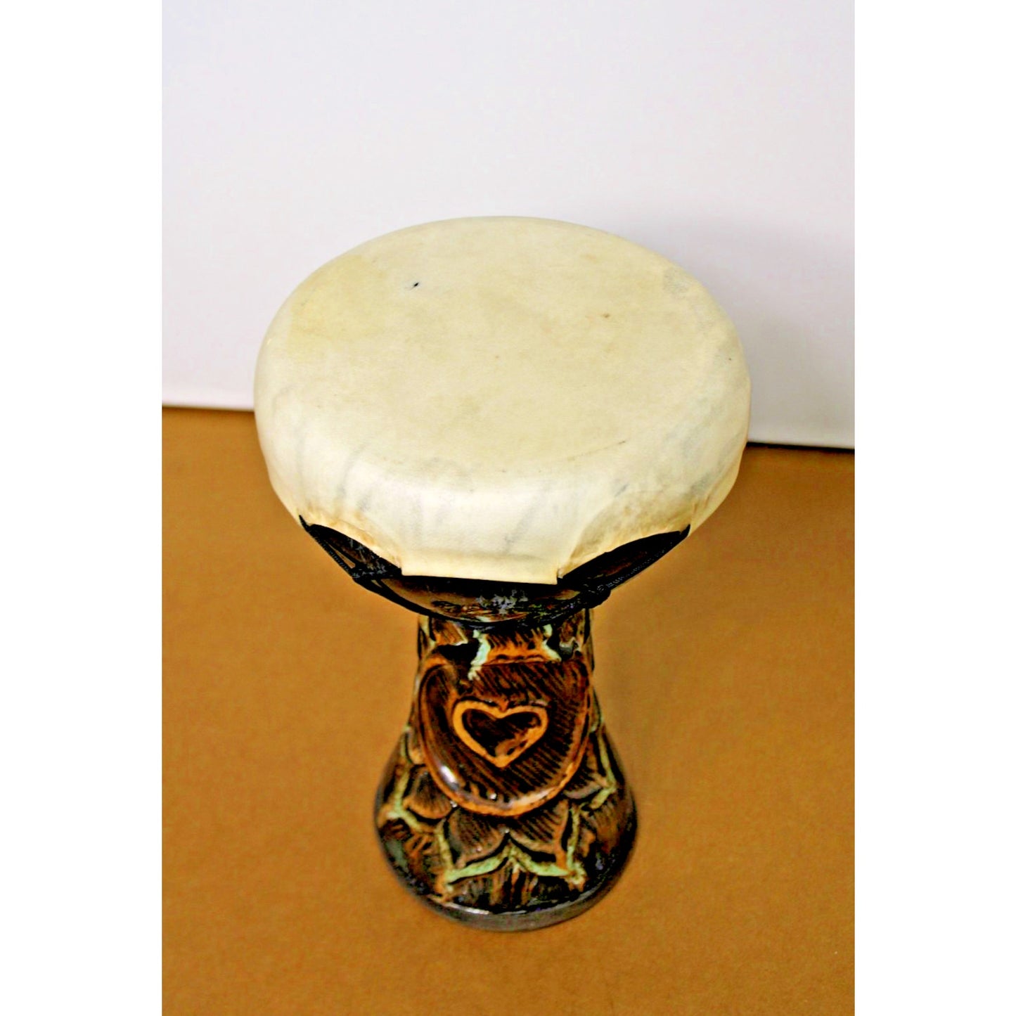 Full Circle Drums Ceramic Doumbek Hand Drum 12 tall 8 Diameter, Handmade in CA