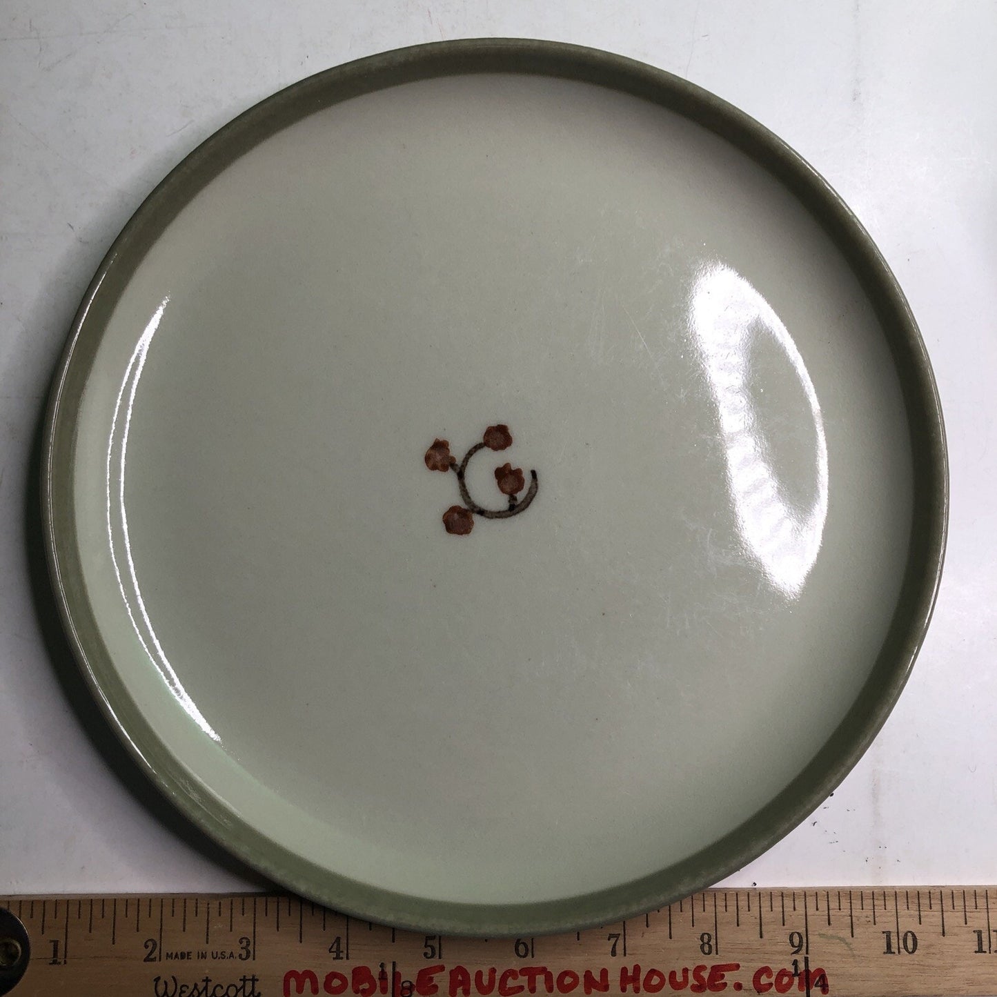 Winfield Gabriel Pasadena Pottery 10” Dinner Plate Twig & Tweed #227 Handmade
