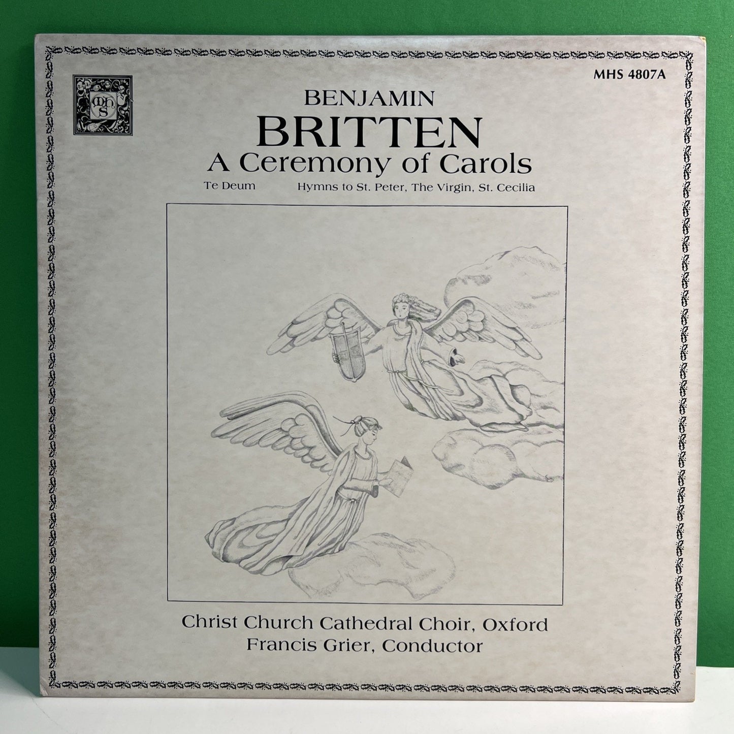 MHS 4807A Benjamin Britten Ceremony Of Carols Christ Church 1982 LP Vinyl Record
