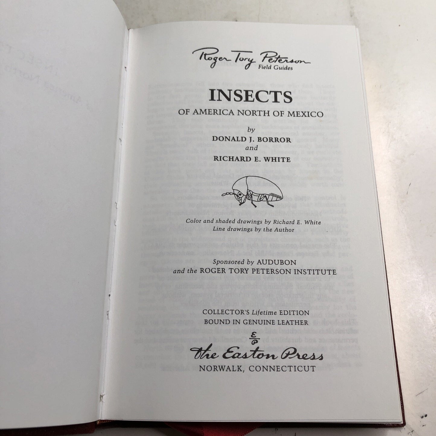 Roger Tory Peterson Field Guides: INSECTS HC Leather Bound Bookplate