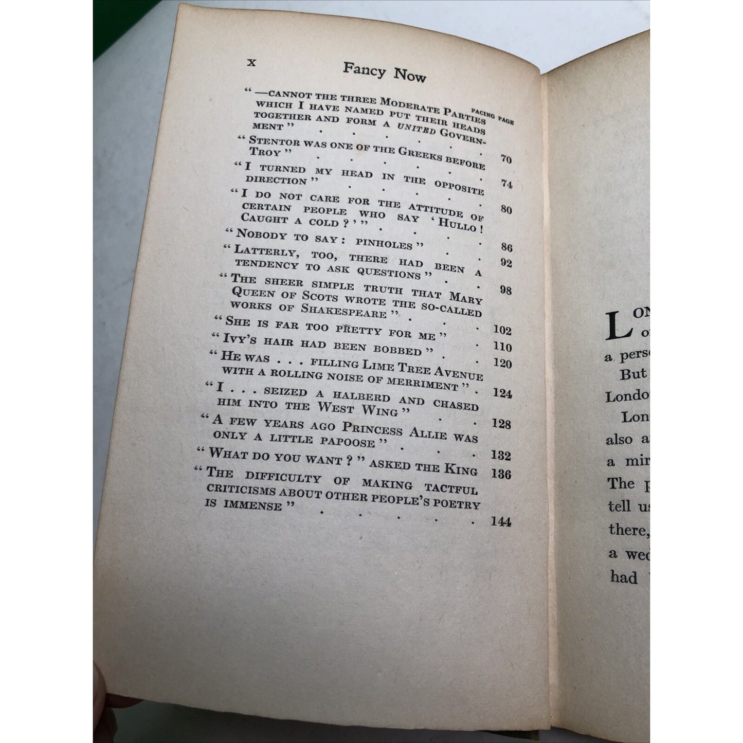 1924 Edition HC FANCY NOW by ‘EVOE’ E. V. Knox Illustrated by George Morrow