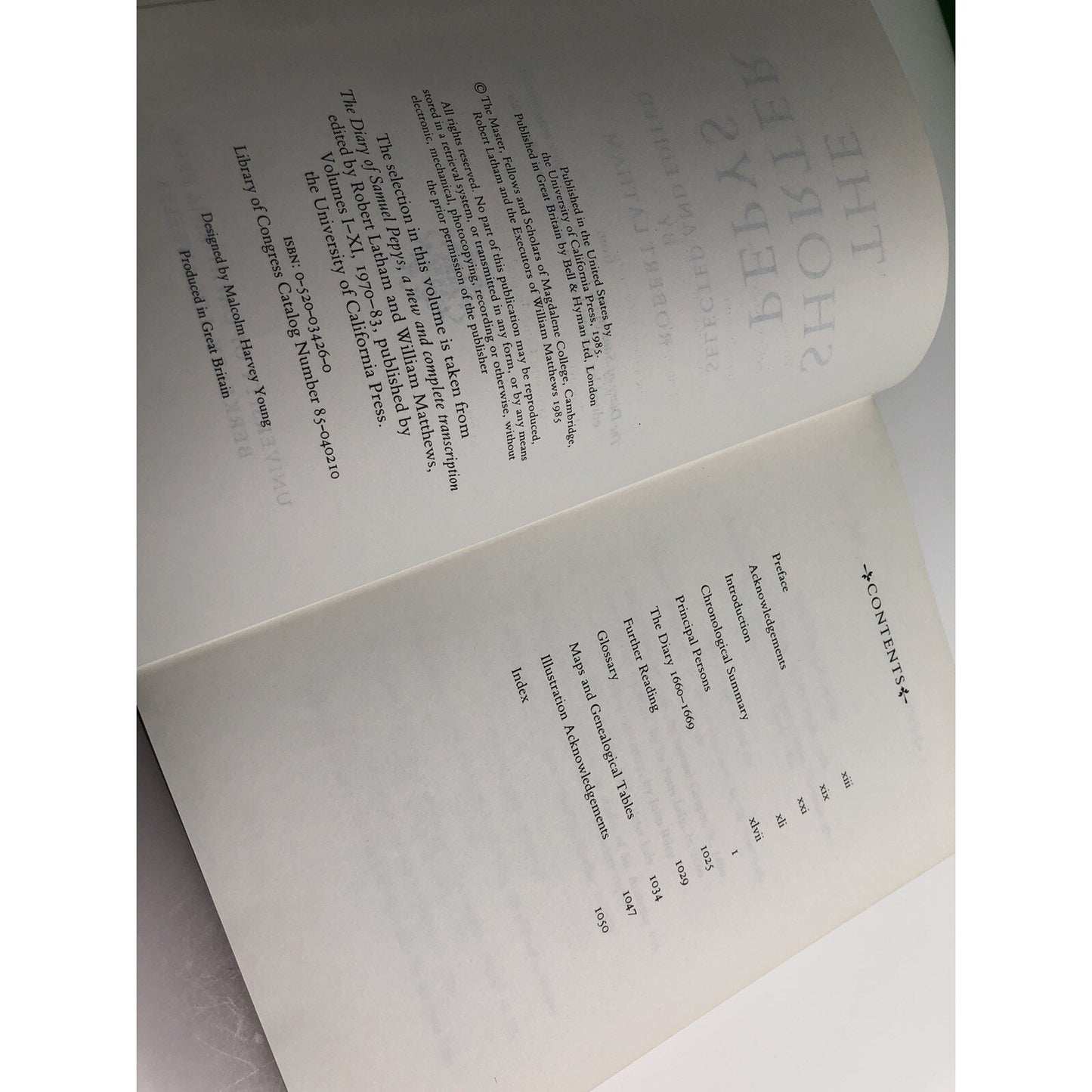 ROBERT LATHAM The Shorter Pepys University California Press 1985
