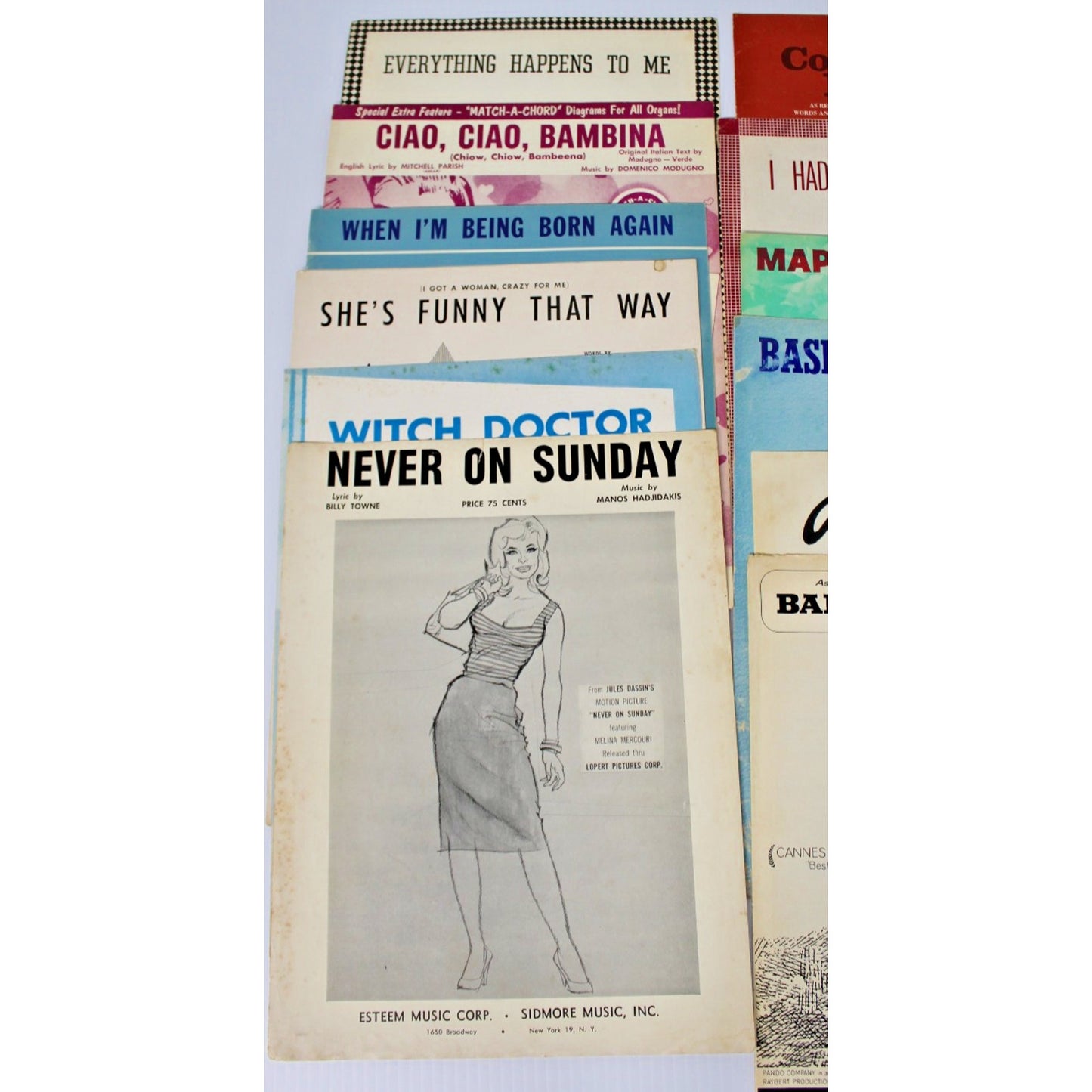 16 Pc Vintage Sheet Music + Song Book- Streisand, Scott Joplin, Wide Variety!