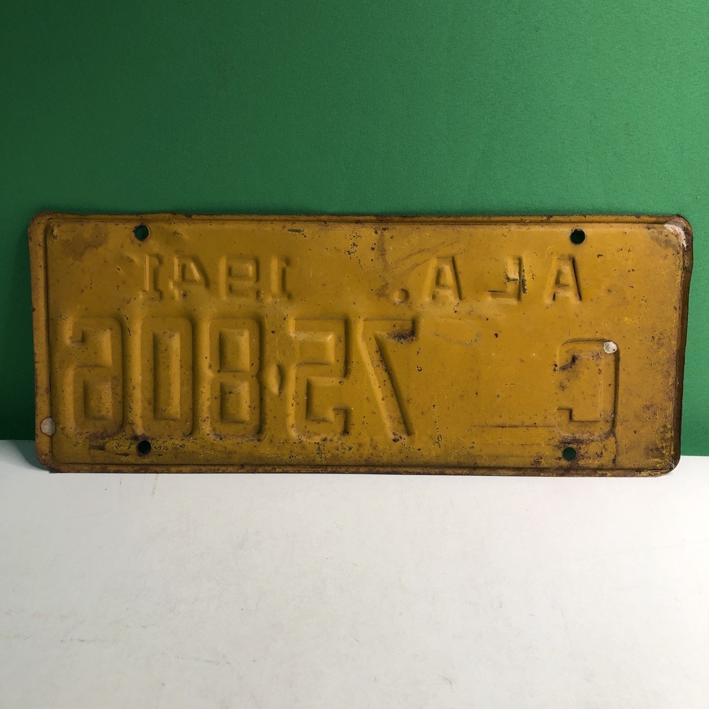 1941 Alabama License Plate Original C 75-806 ALA