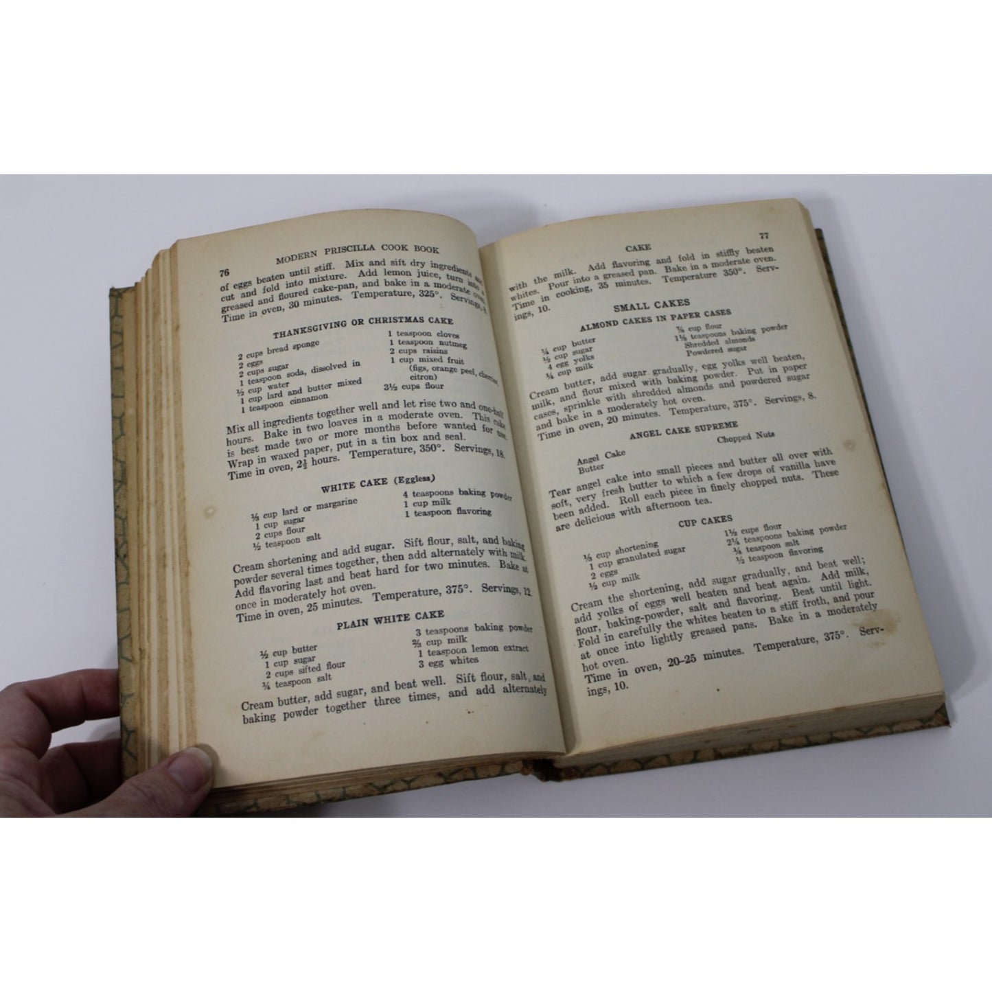 Antique 1924 Modern Priscilla Cookbook Special Subscription Edition HC Recipes