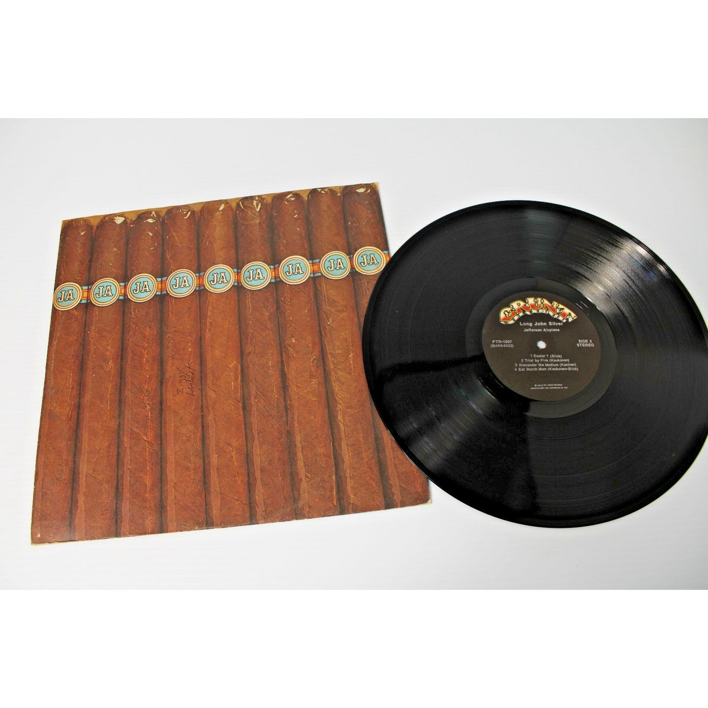 JEFFERSON AIRPLANE - Long John Silver LP no box 1972 Grunt FTR1007 Vinyl * /VG+