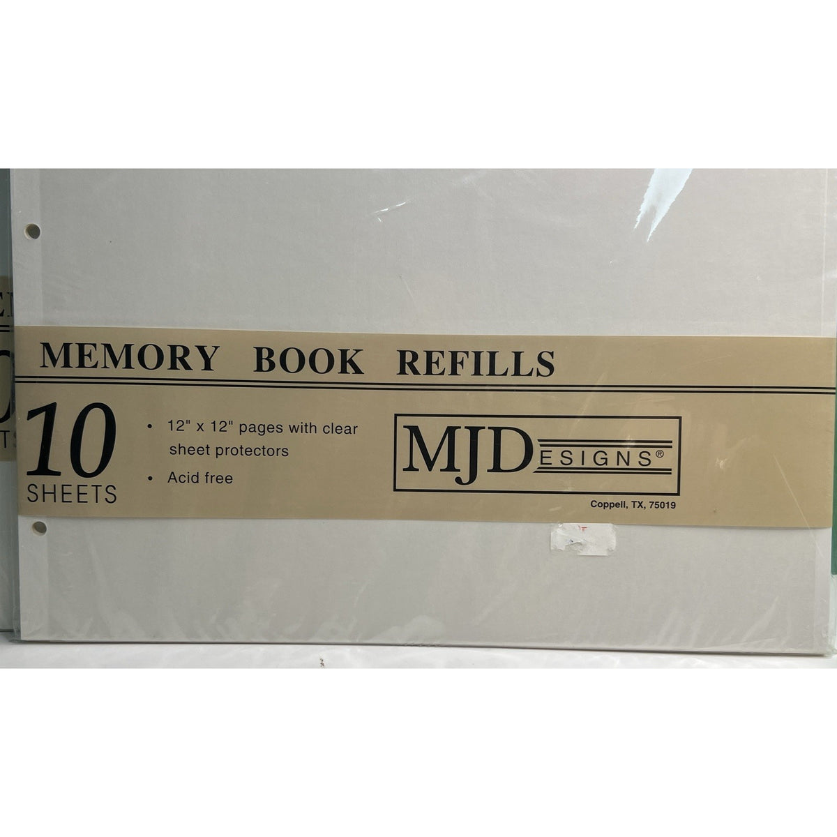 Lot Of 50 MJ Designs 12x12 Memory Book Refills With Sheet Protectors Acid Free